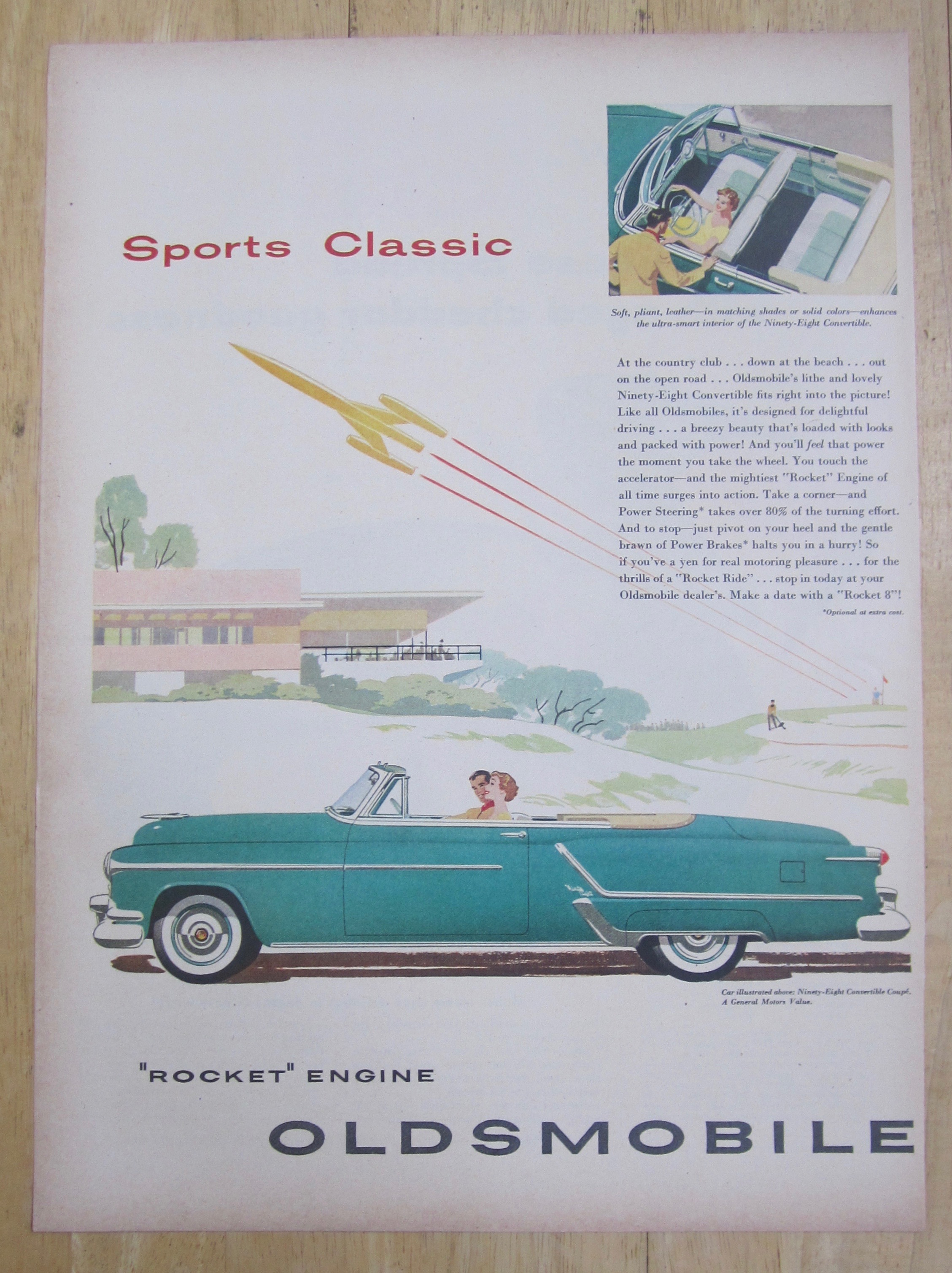 1953 Oldsmobile Rocket Engine w/98 Convertible Coupe