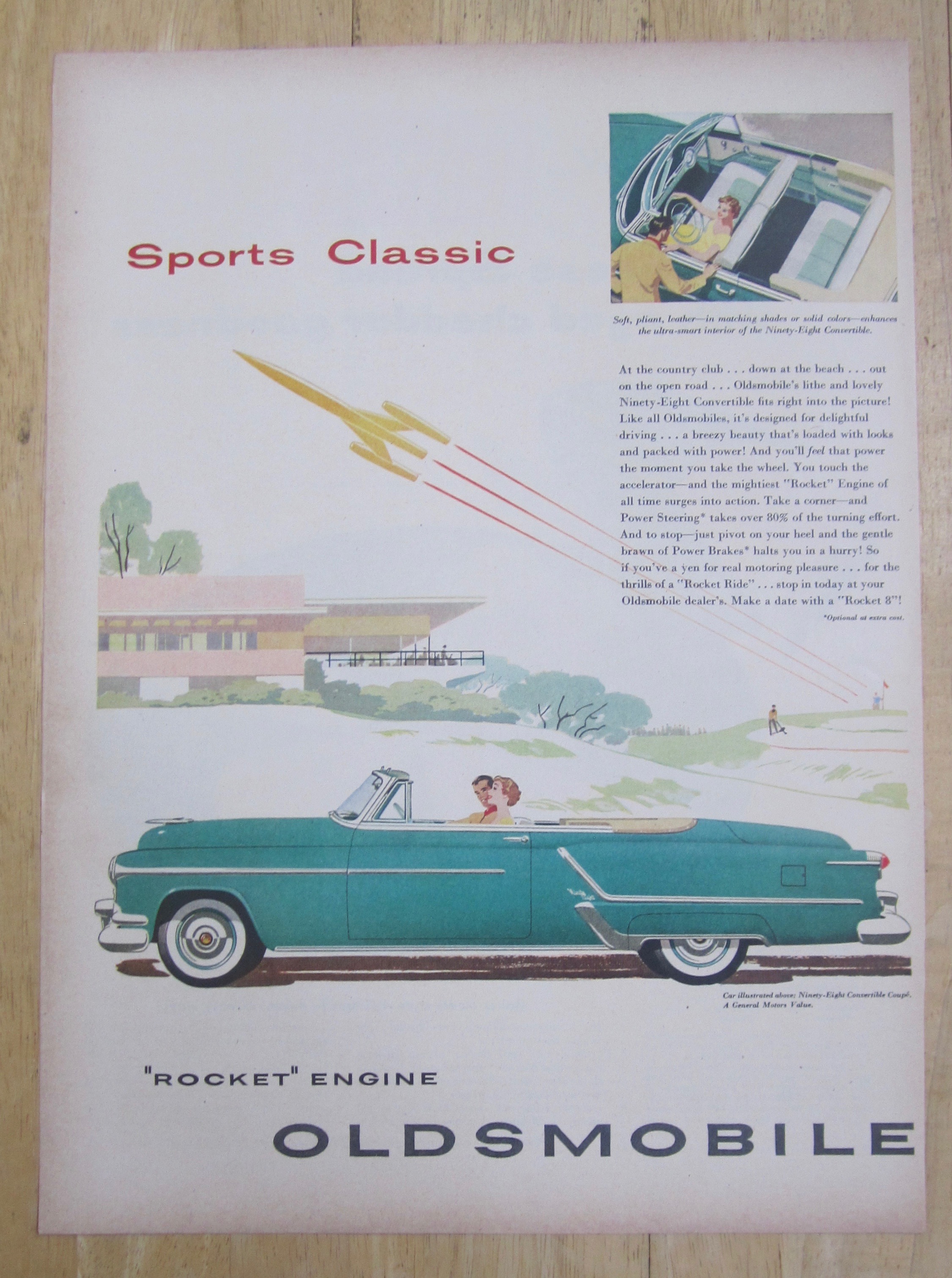 1953 Oldsmobile Rocket Engine w/98 Convertible Coupe