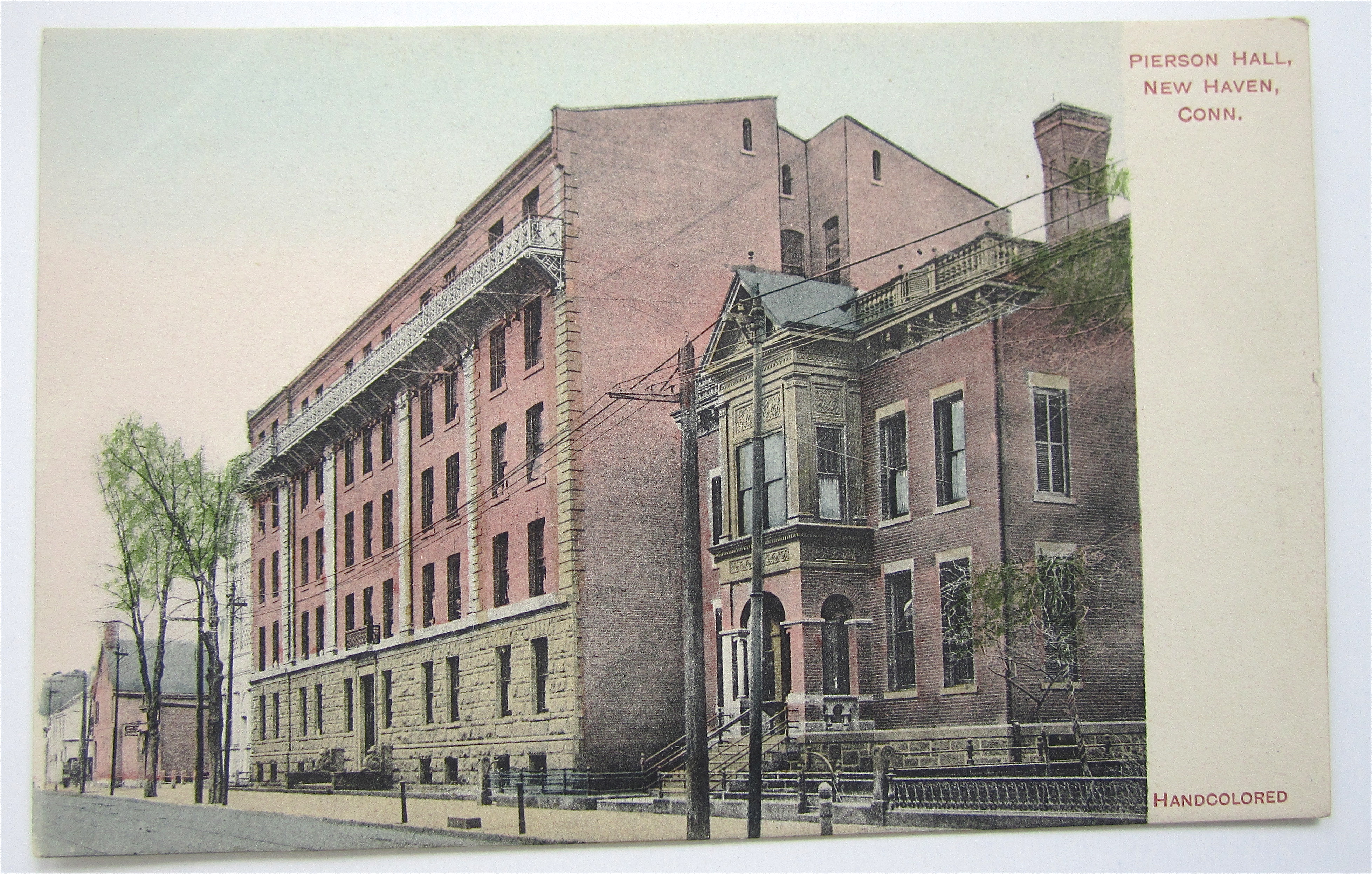 Pierson Hall Postcard (New Haven, Conn)