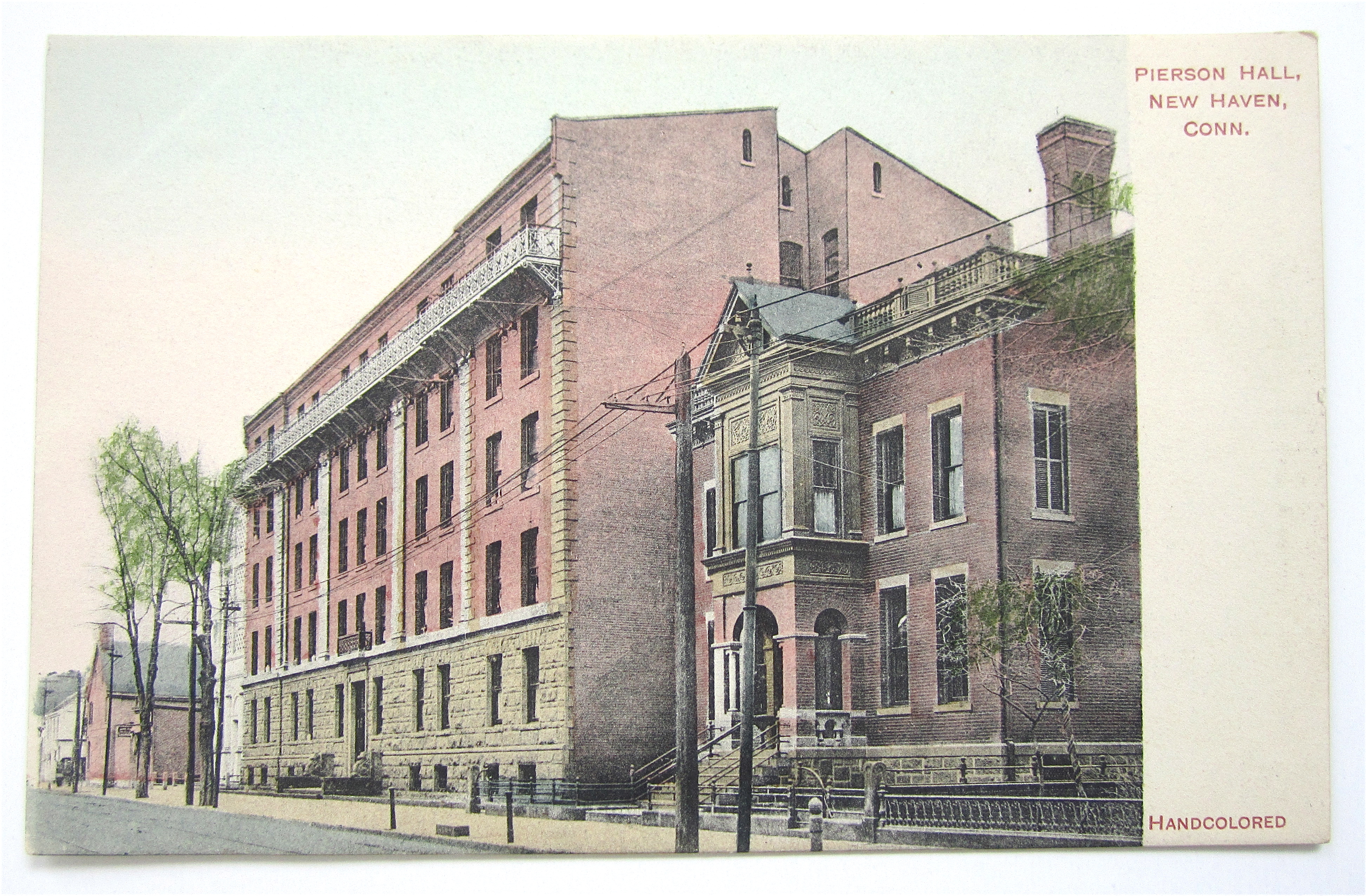Pierson Hall Postcard (New Haven, Conn)