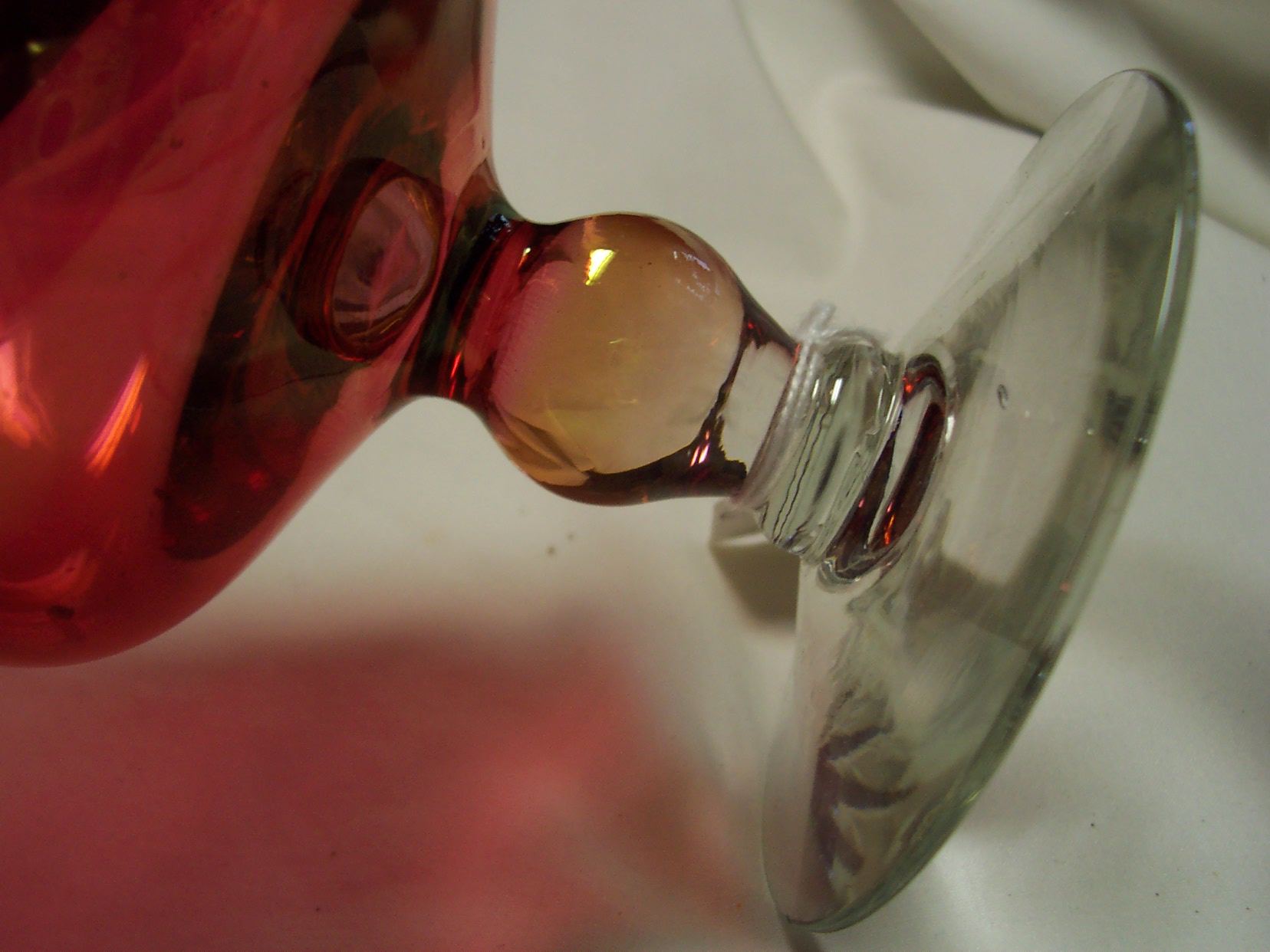 Cranberry Glass 40th Anniversary Dish