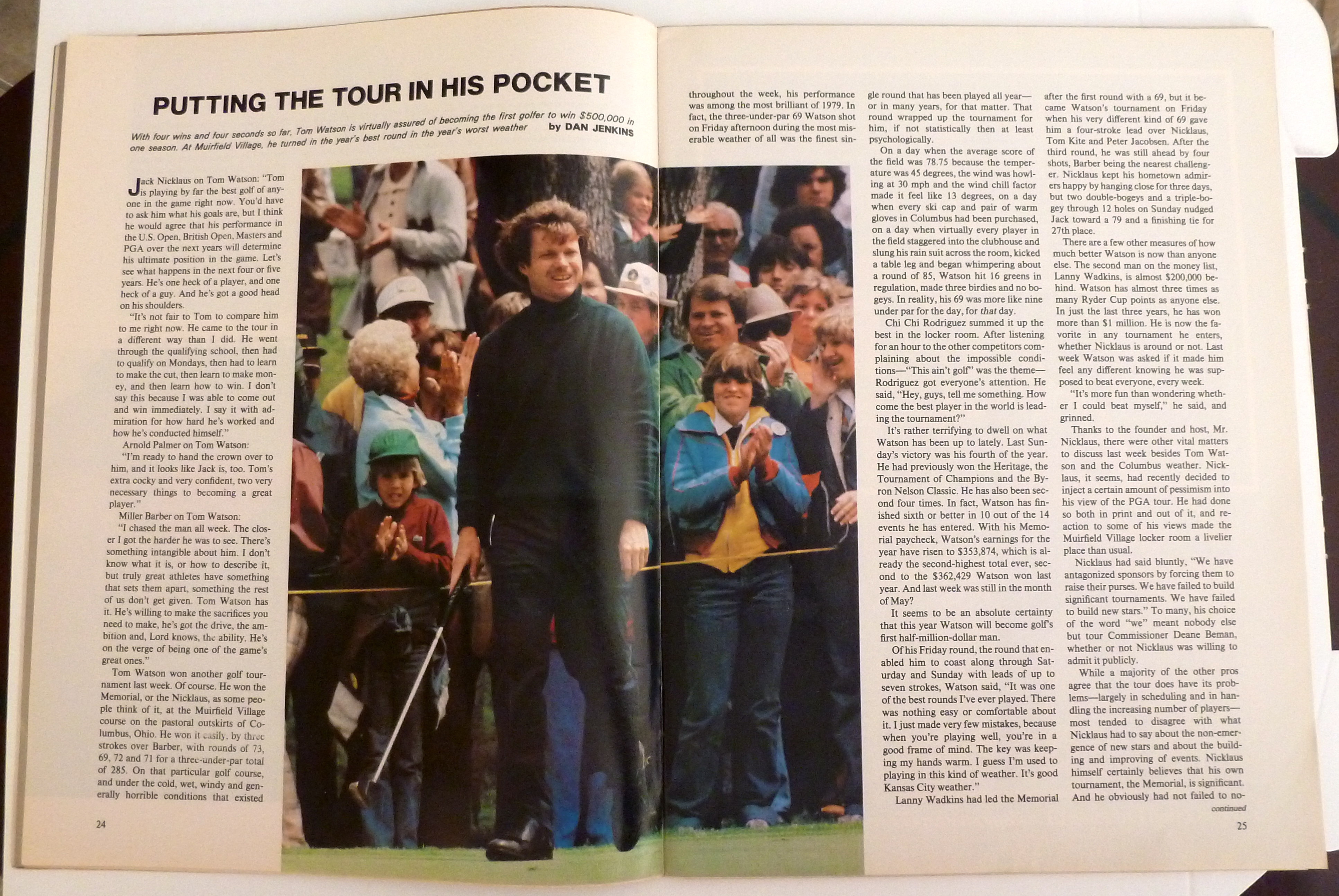 Sports Illustrated Magazine-June 4, 1979-Tom Watson