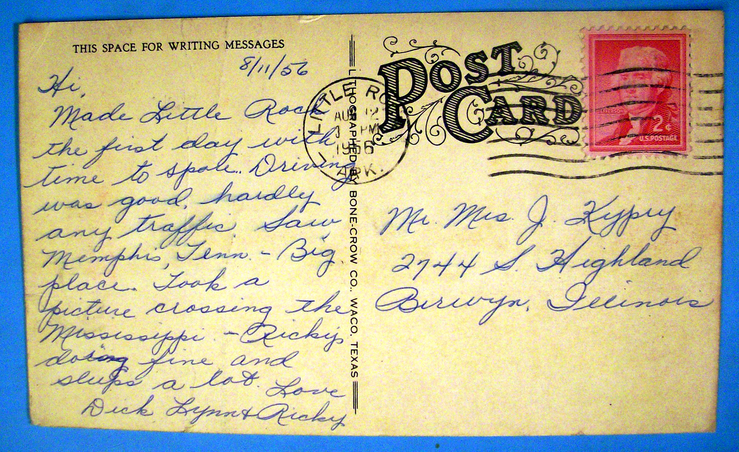 Alamo Plaza Hotel Courts Postcard