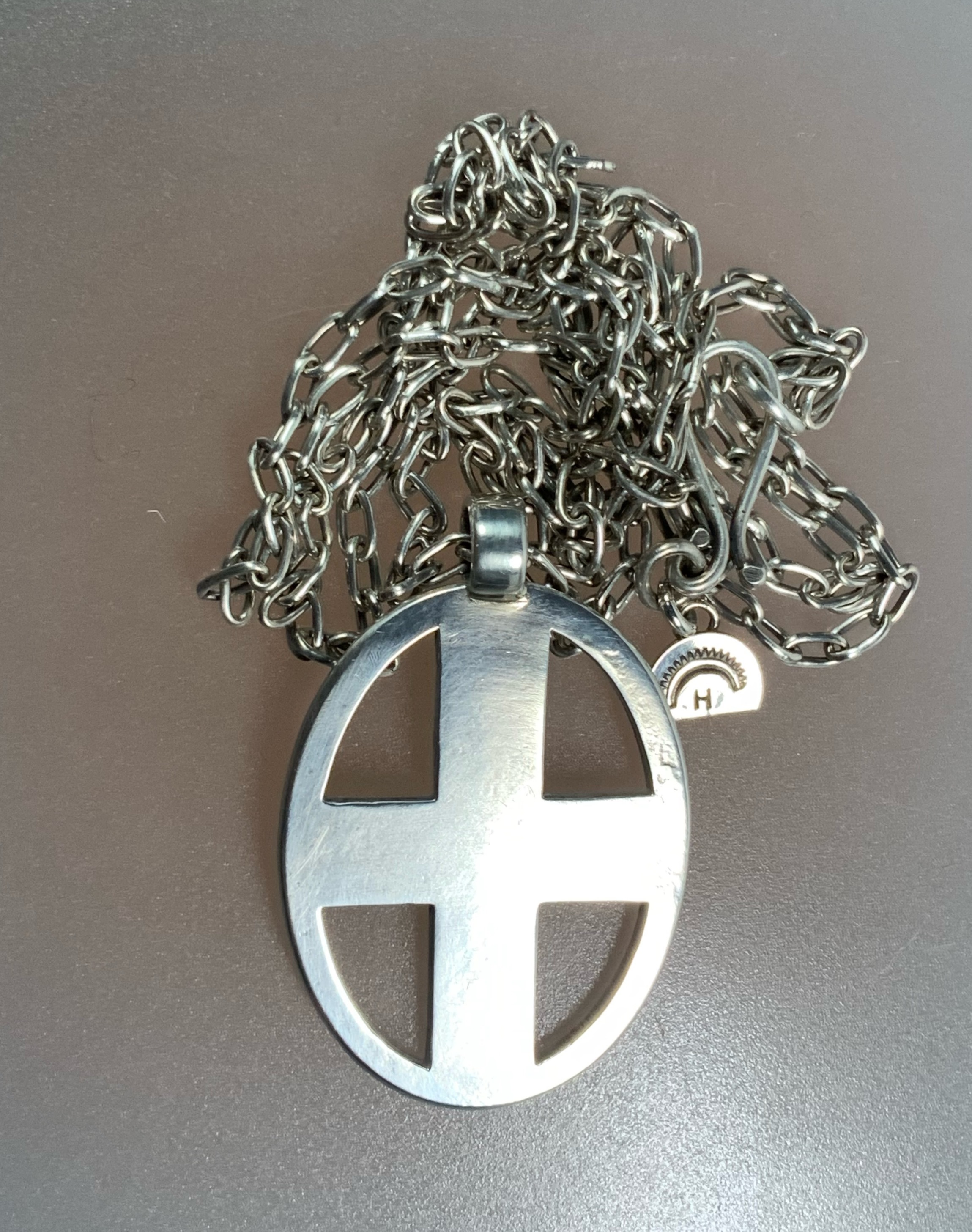 Dennis Hogan Medicine Wheel Sterling Silver Necklace