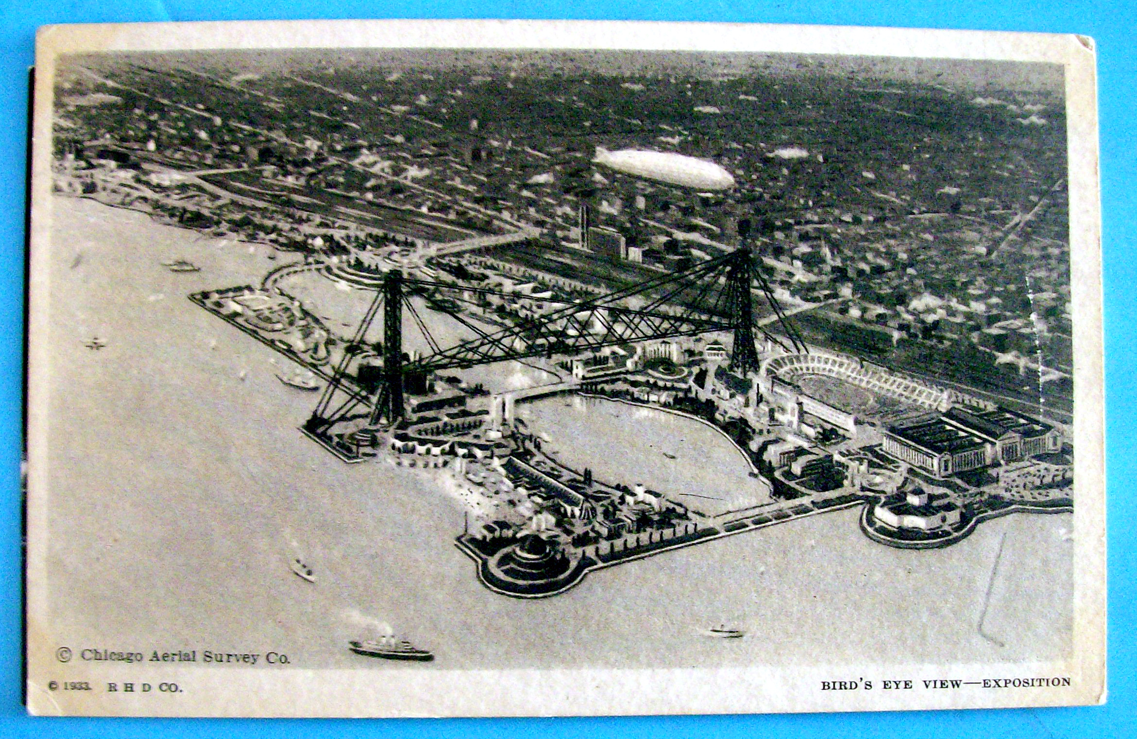1933 Century Of Progress, Bird's Eye View-Exposition