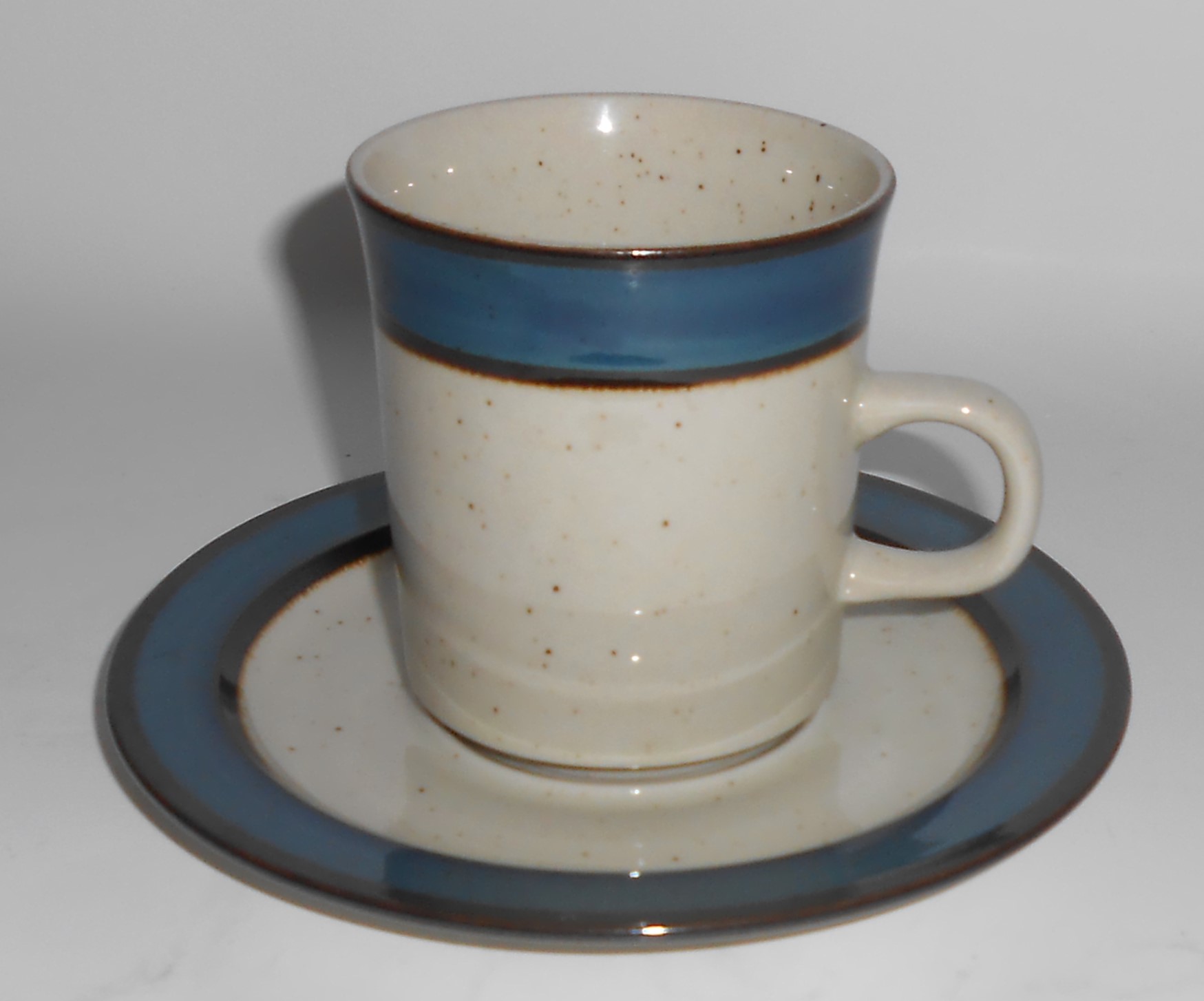 Sango China Pottery Rainbow Mariana Cup & Saucer Set
