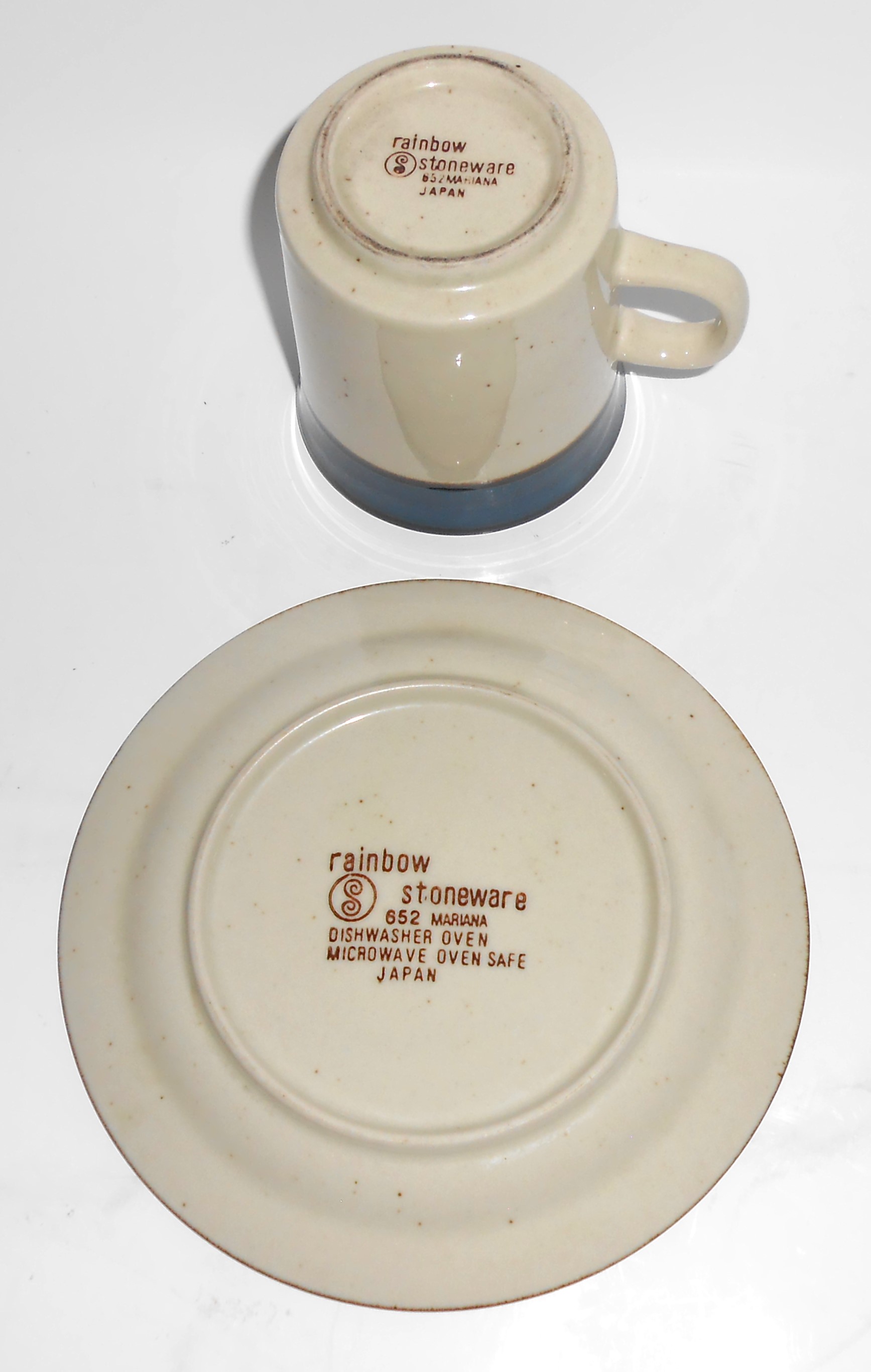 Sango China Pottery Rainbow Mariana Cup & Saucer Set
