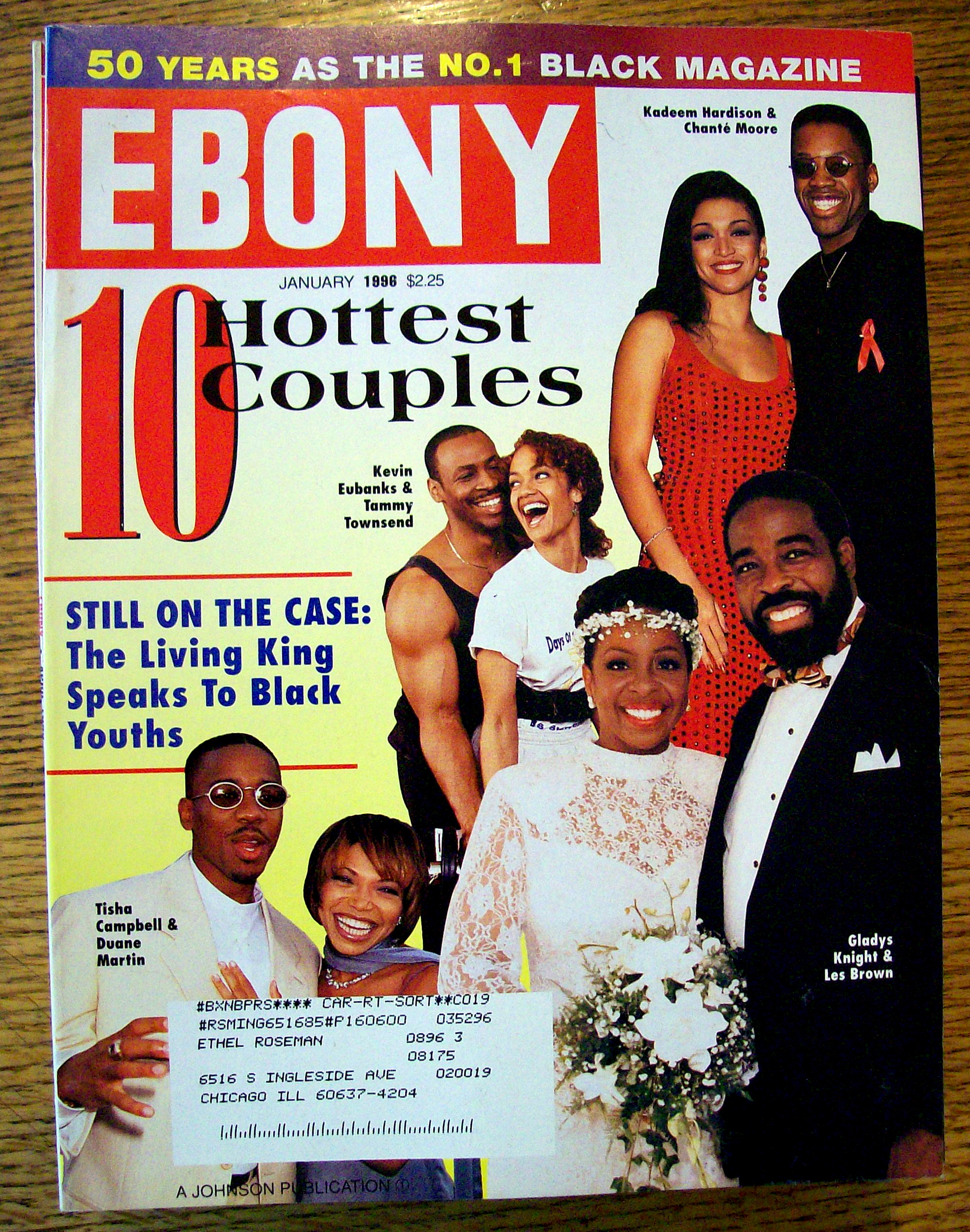 Ebony Magazine - January 1996 - 10 Hottest Couples