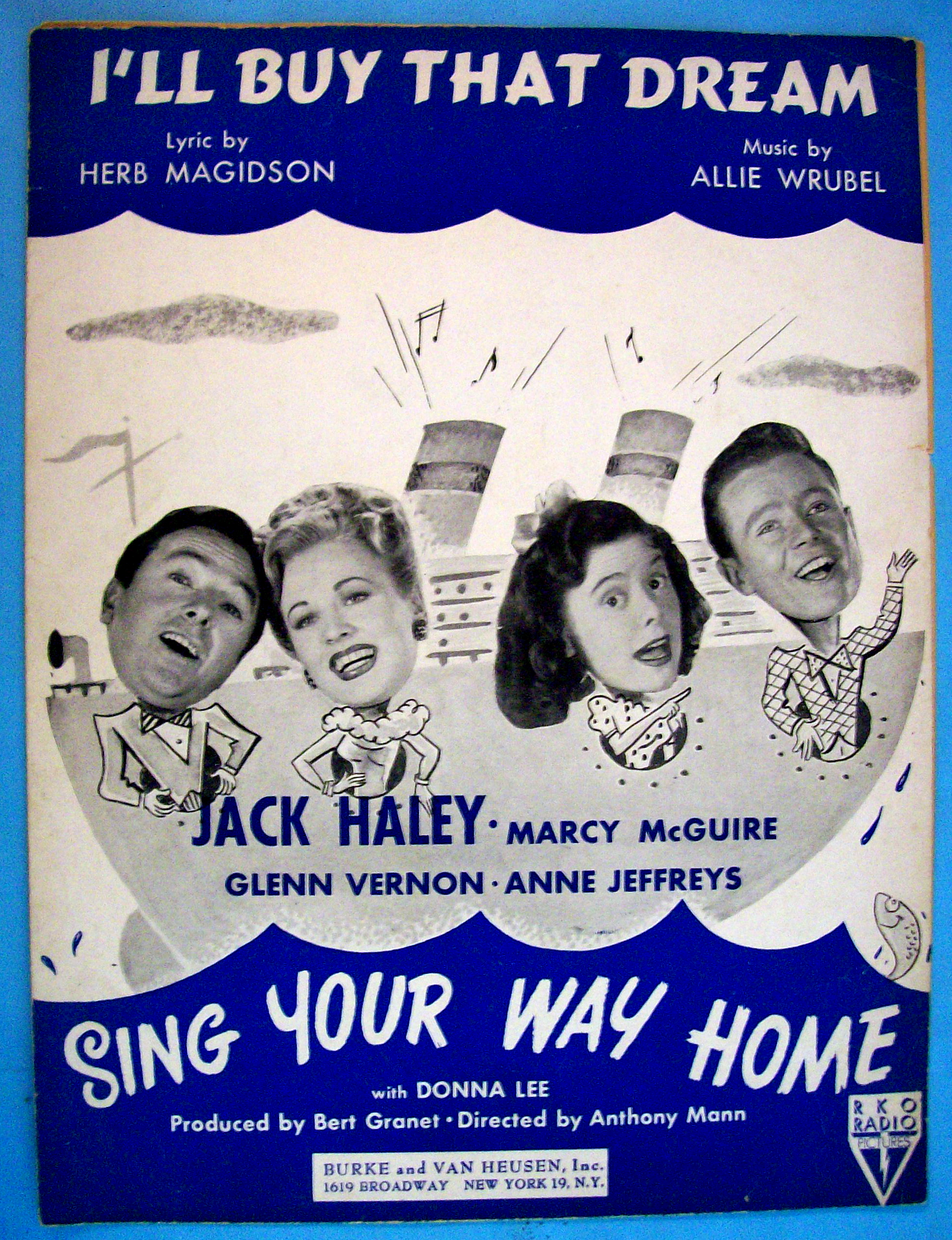 1945 I'll Buy That Dream (Sing Your Way Home Cover)