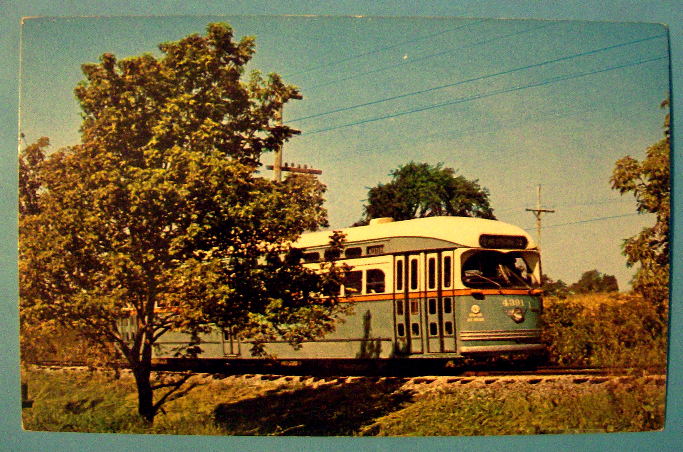PCC Streetcar #4391 Postcard