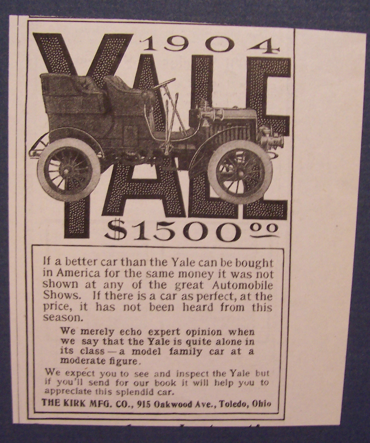 1904  Yale