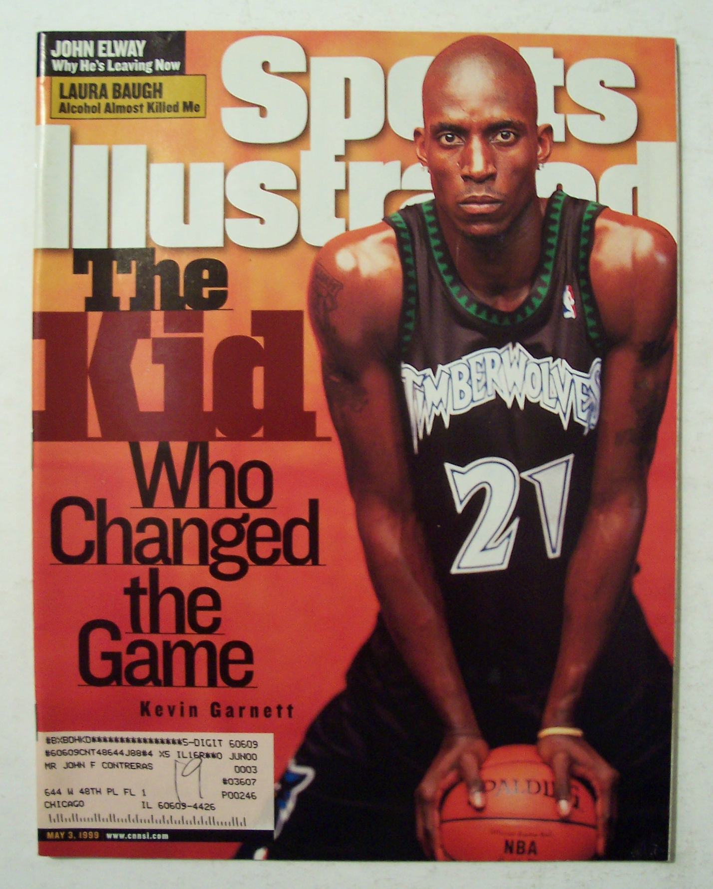 Sports Illustrated Magazine-May 3, 1999-Kevin Garnett