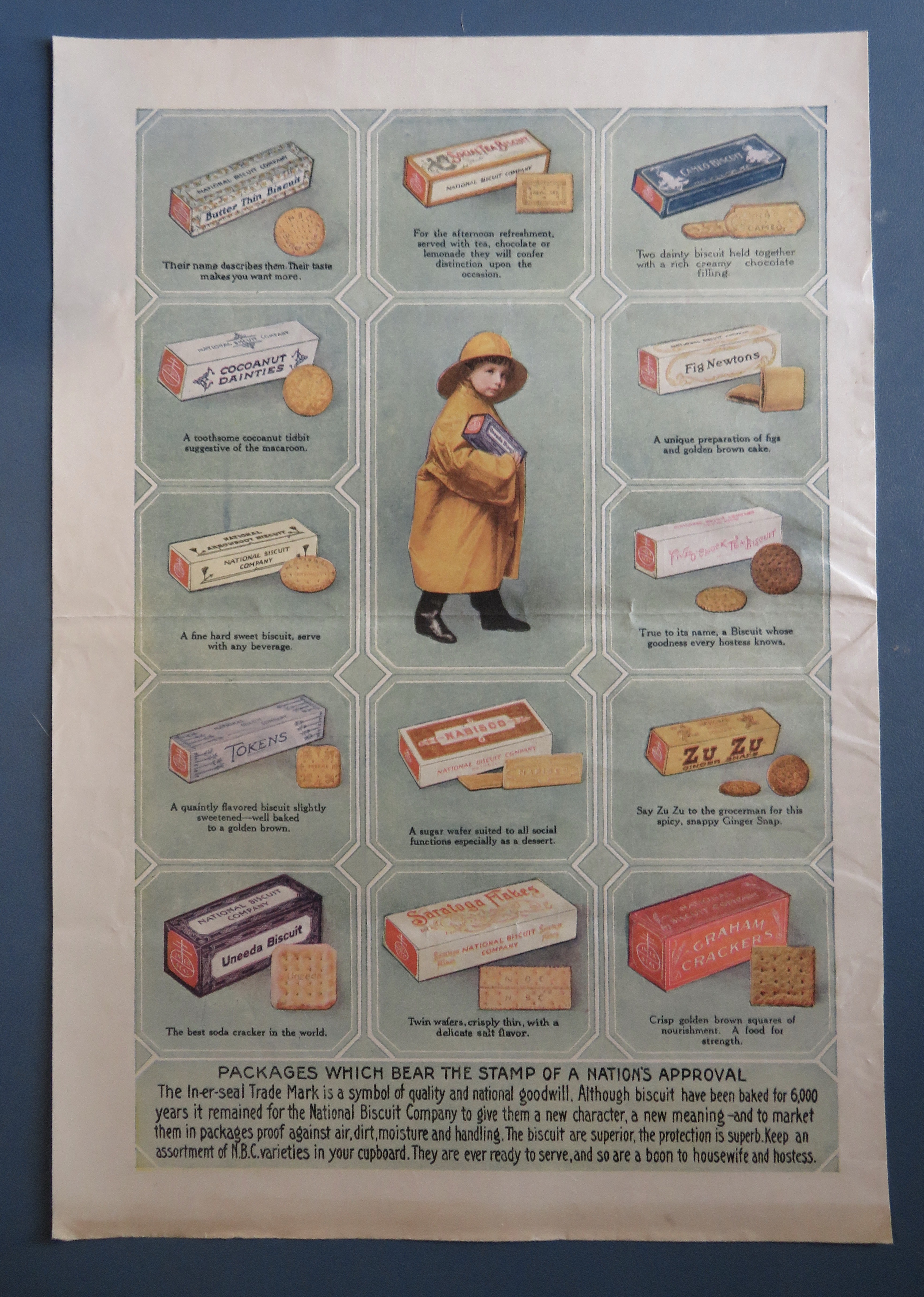 1910's Nationa Biscuit Company with Variety Of Biscuits