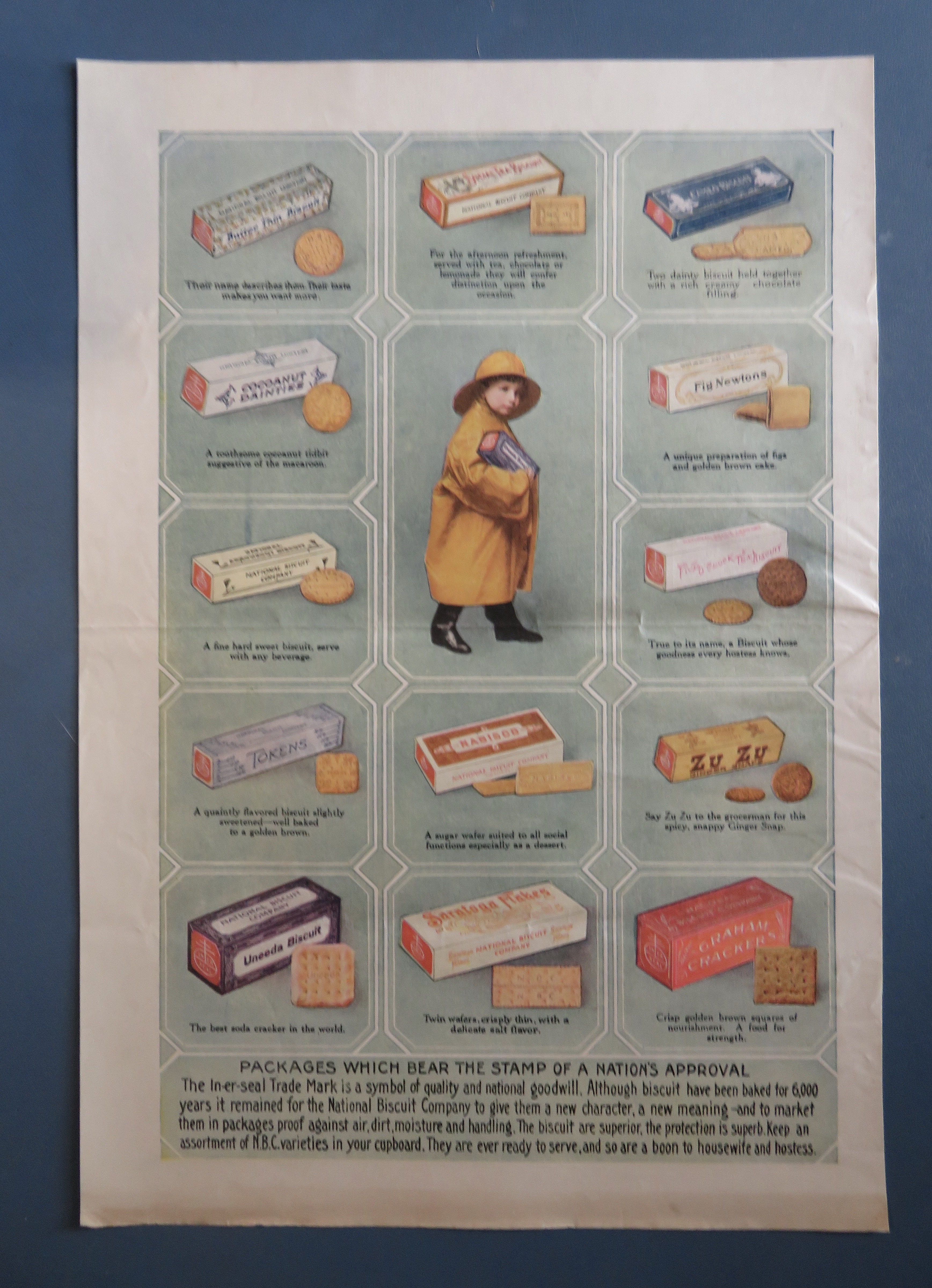 1910's Nationa Biscuit Company with Variety Of Biscuits