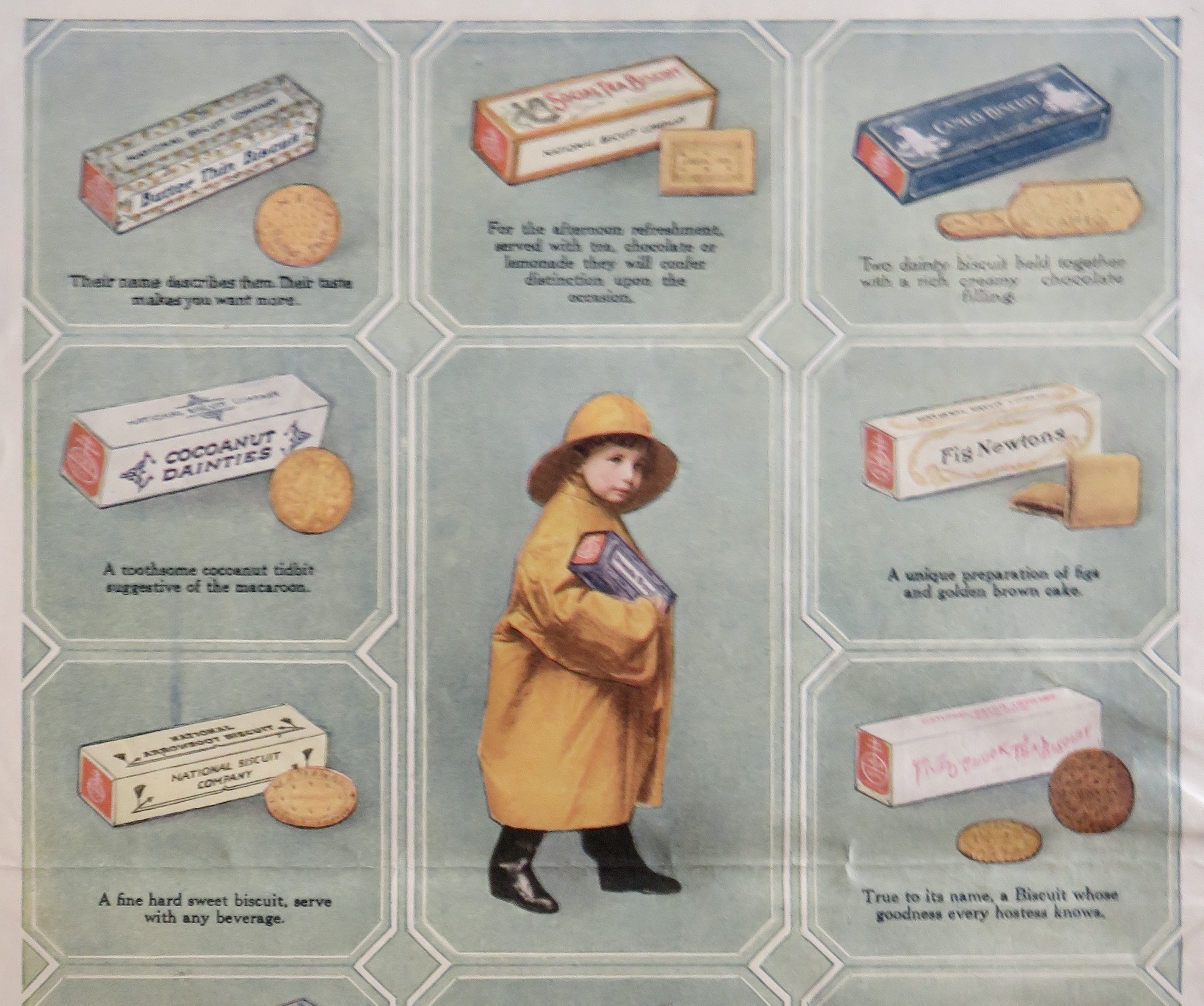 1910's Nationa Biscuit Company with Variety Of Biscuits