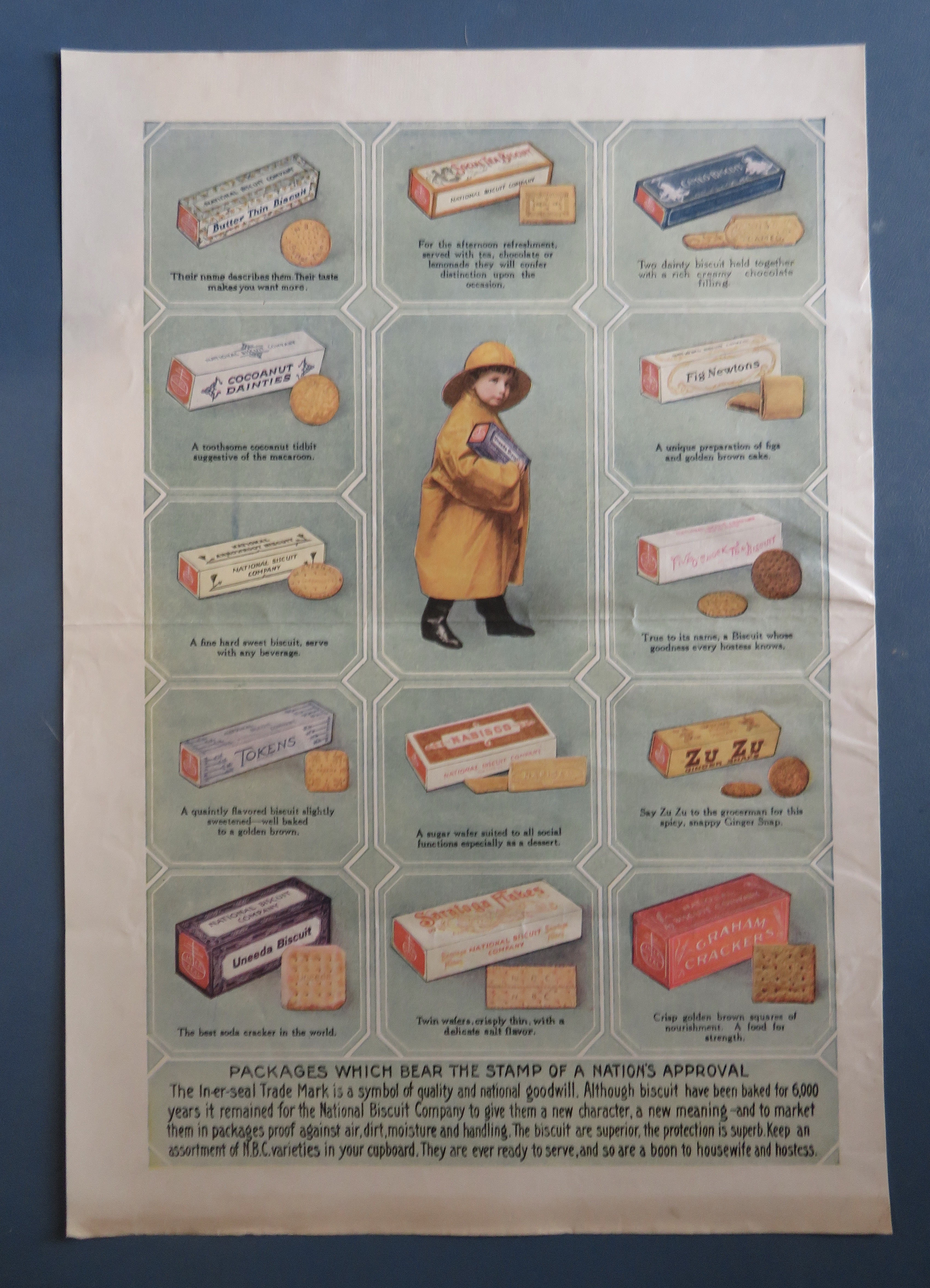 1910's Nationa Biscuit Company with Variety Of Biscuits