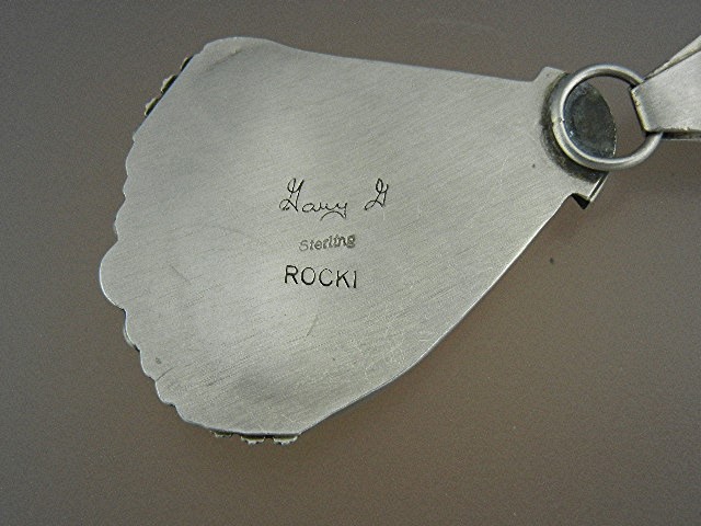 Rocki Gorman Gary G Sterling Silver Turquoise Pendant