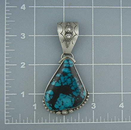 Rocki Gorman Gary G Sterling Silver Turquoise Pendant