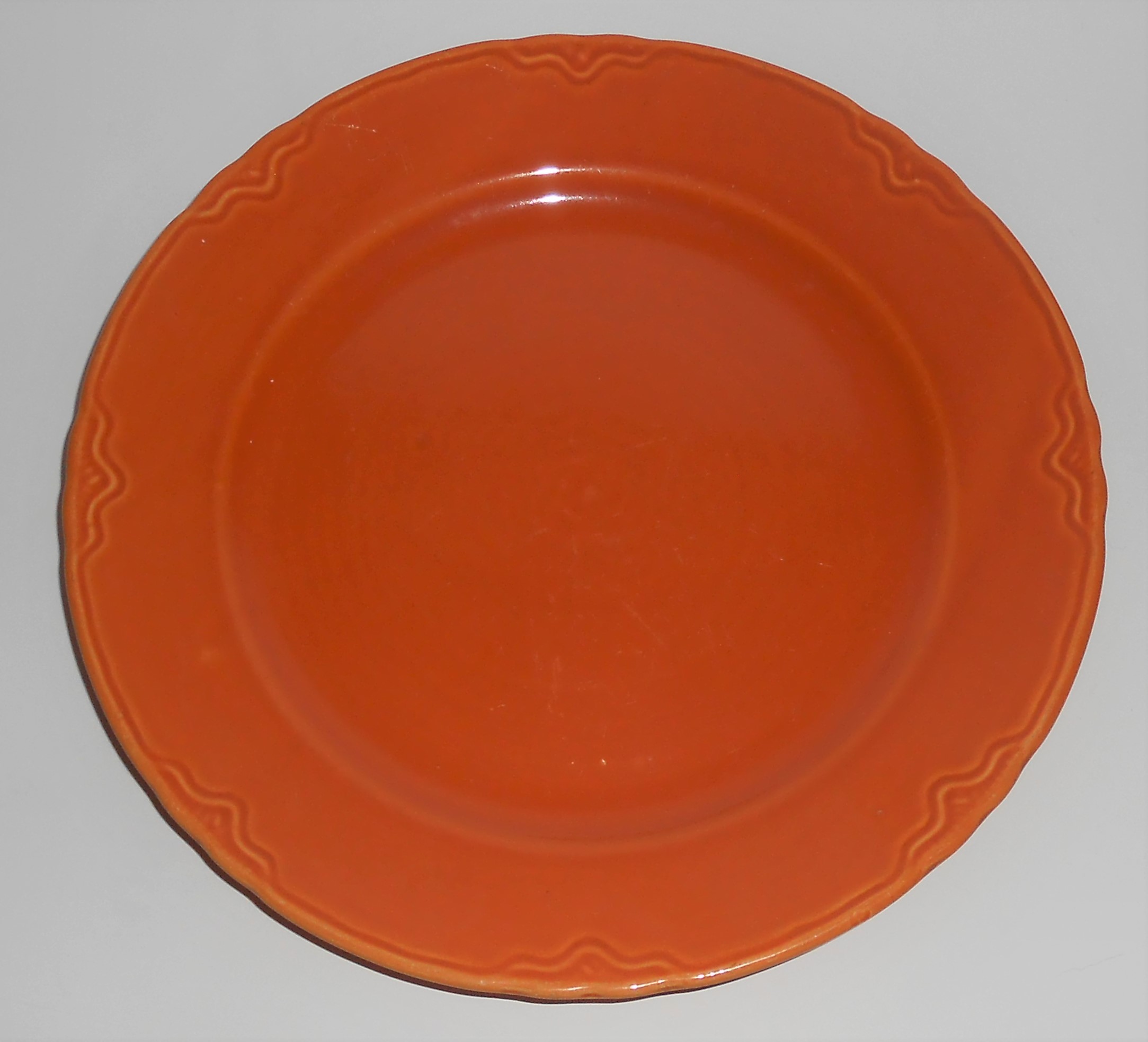 Coors Pottery Golden Rainbow Orange Dinner Plate