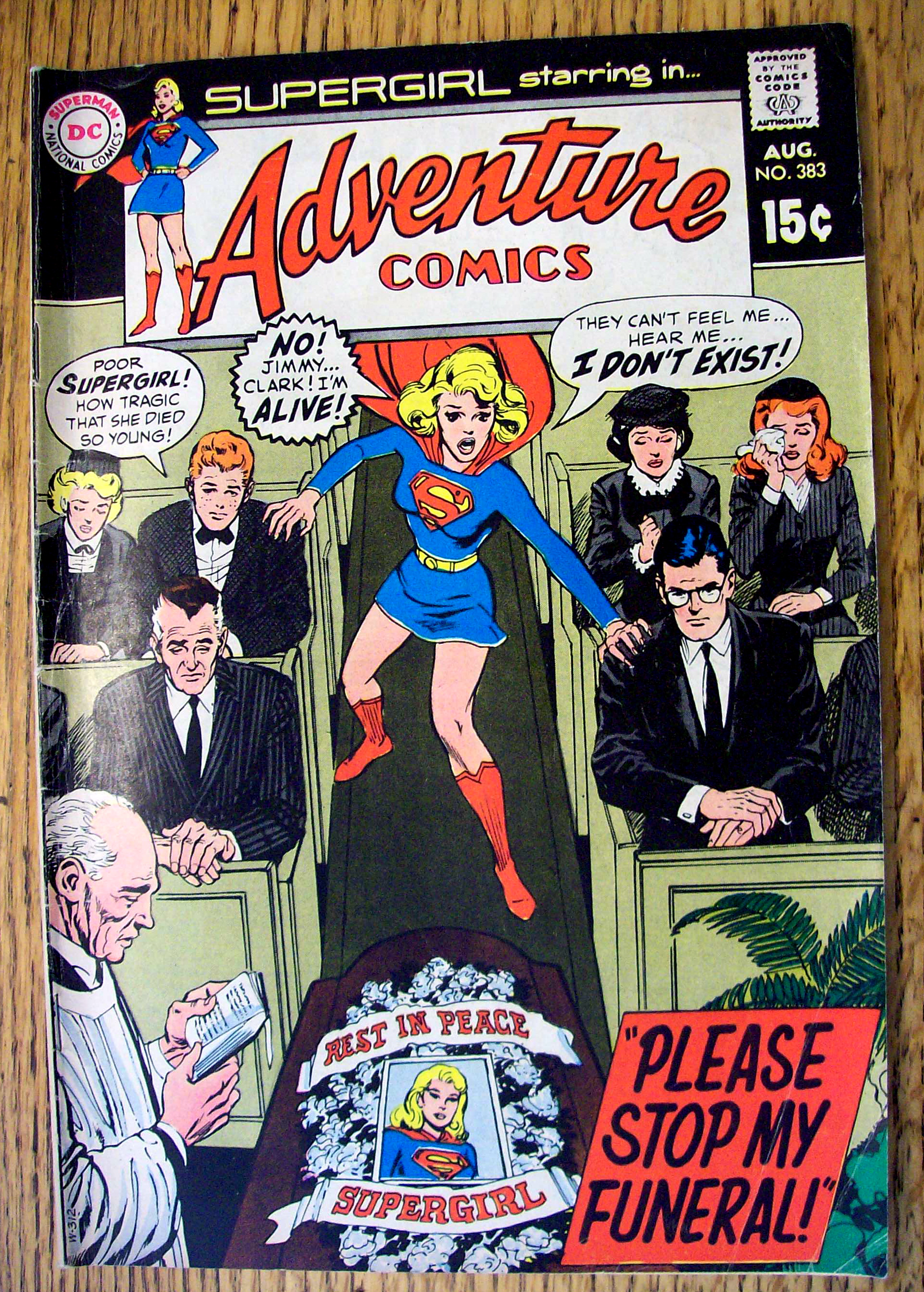 Adventure Comics August 1969 Stop My Funeral
