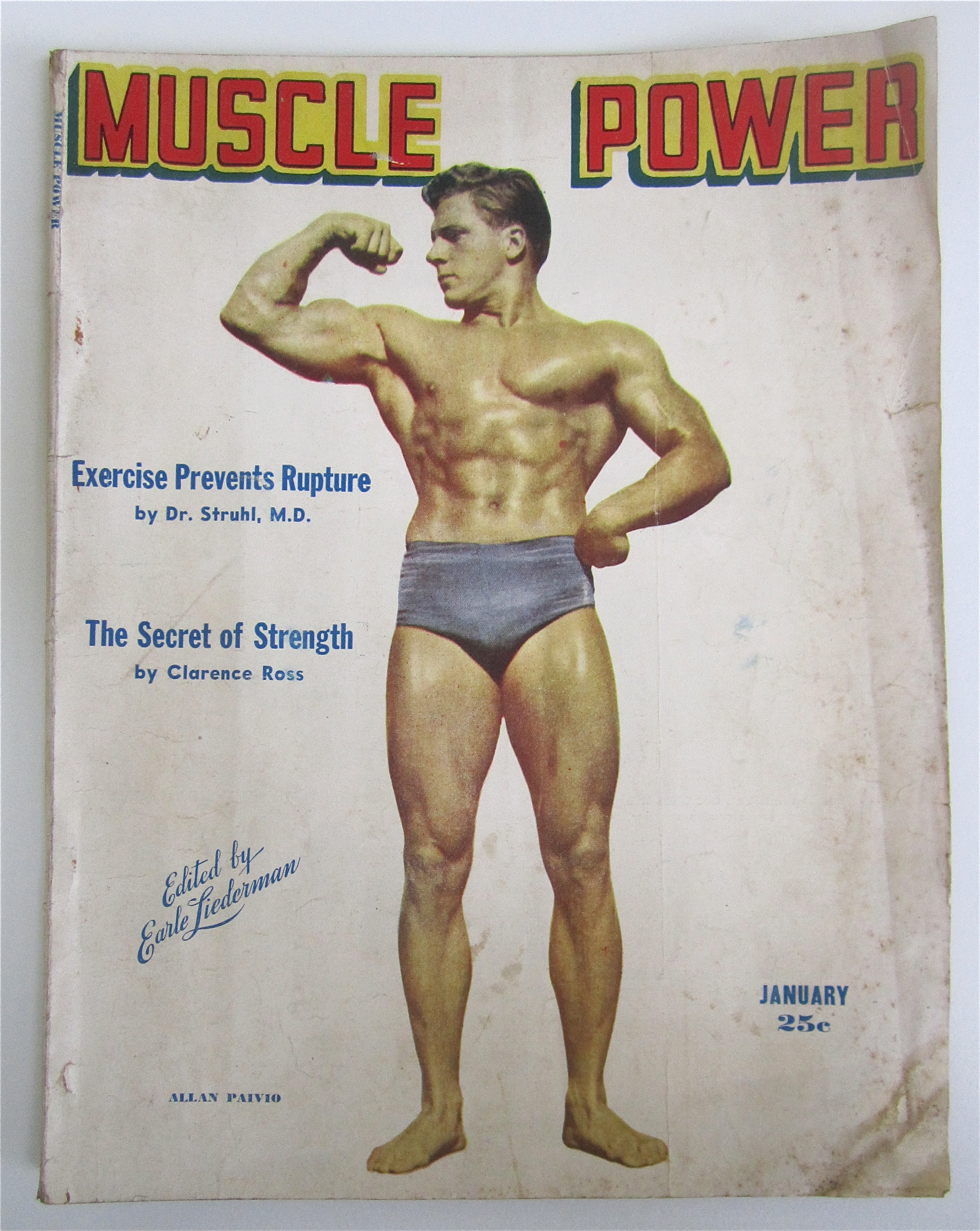 Muscle Power Magazine January 1948 Allan Paivio