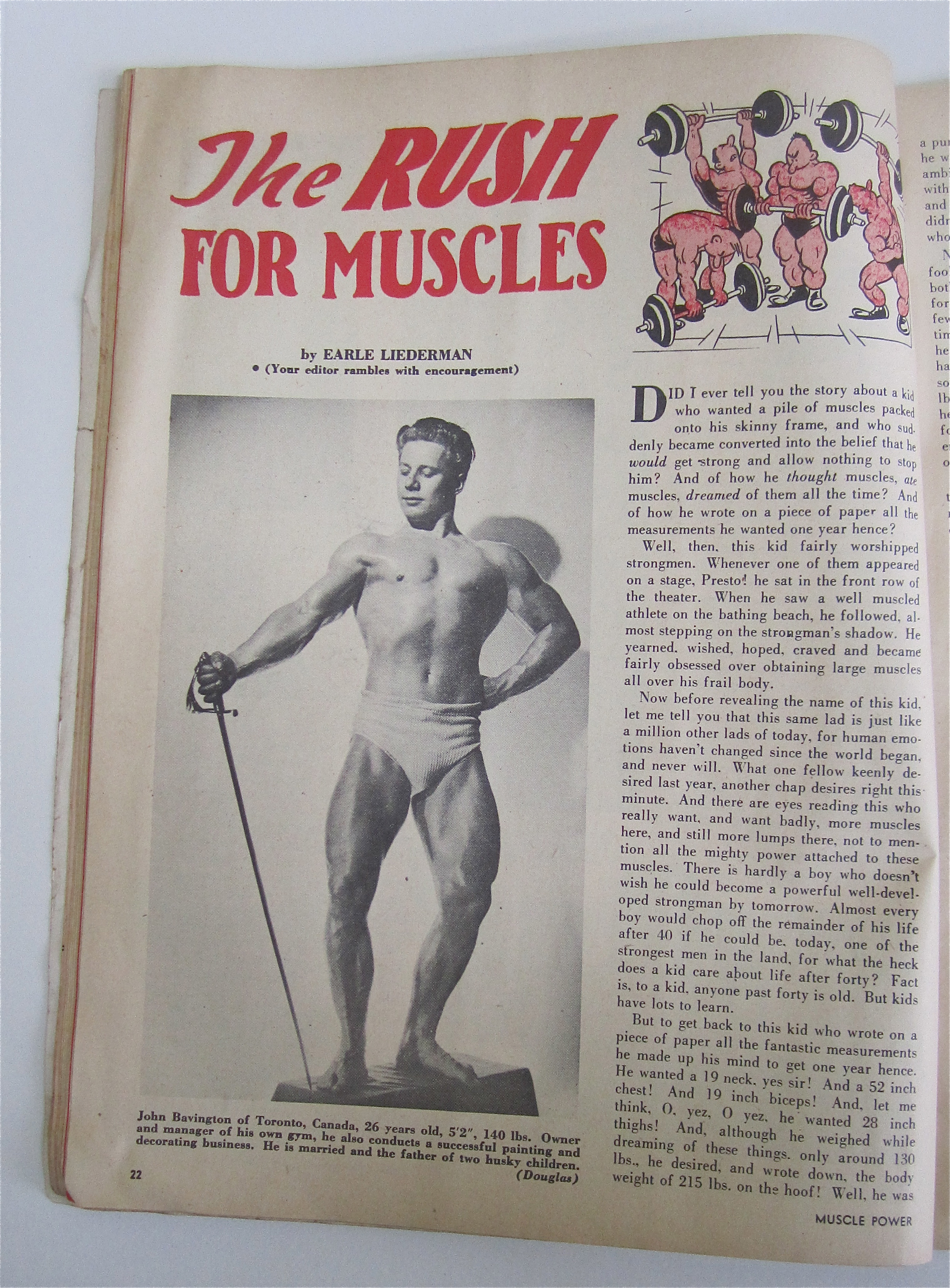 Muscle Power Magazine January 1948 Allan Paivio