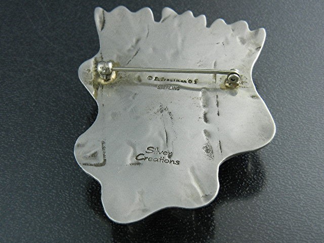 David Troutman Coral Lapis Sterling Silver Mother Pearl