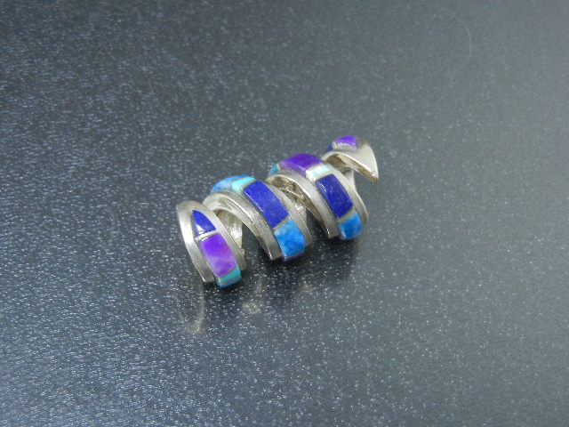 Navajo Sterling Silver Inlays Pendant