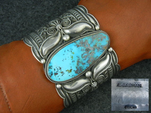 Andy Cadman Turquoise Sterling Silver Cuff