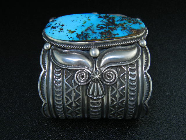 Andy Cadman Turquoise Sterling Silver Cuff