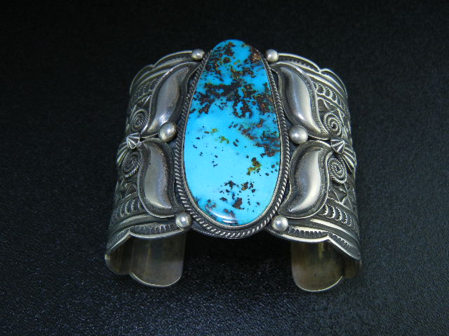Andy Cadman Turquoise Sterling Silver Cuff