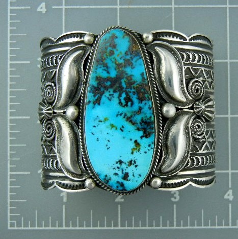 Andy Cadman Turquoise Sterling Silver Cuff