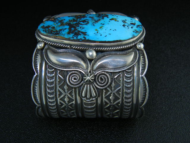 Andy Cadman Turquoise Sterling Silver Cuff