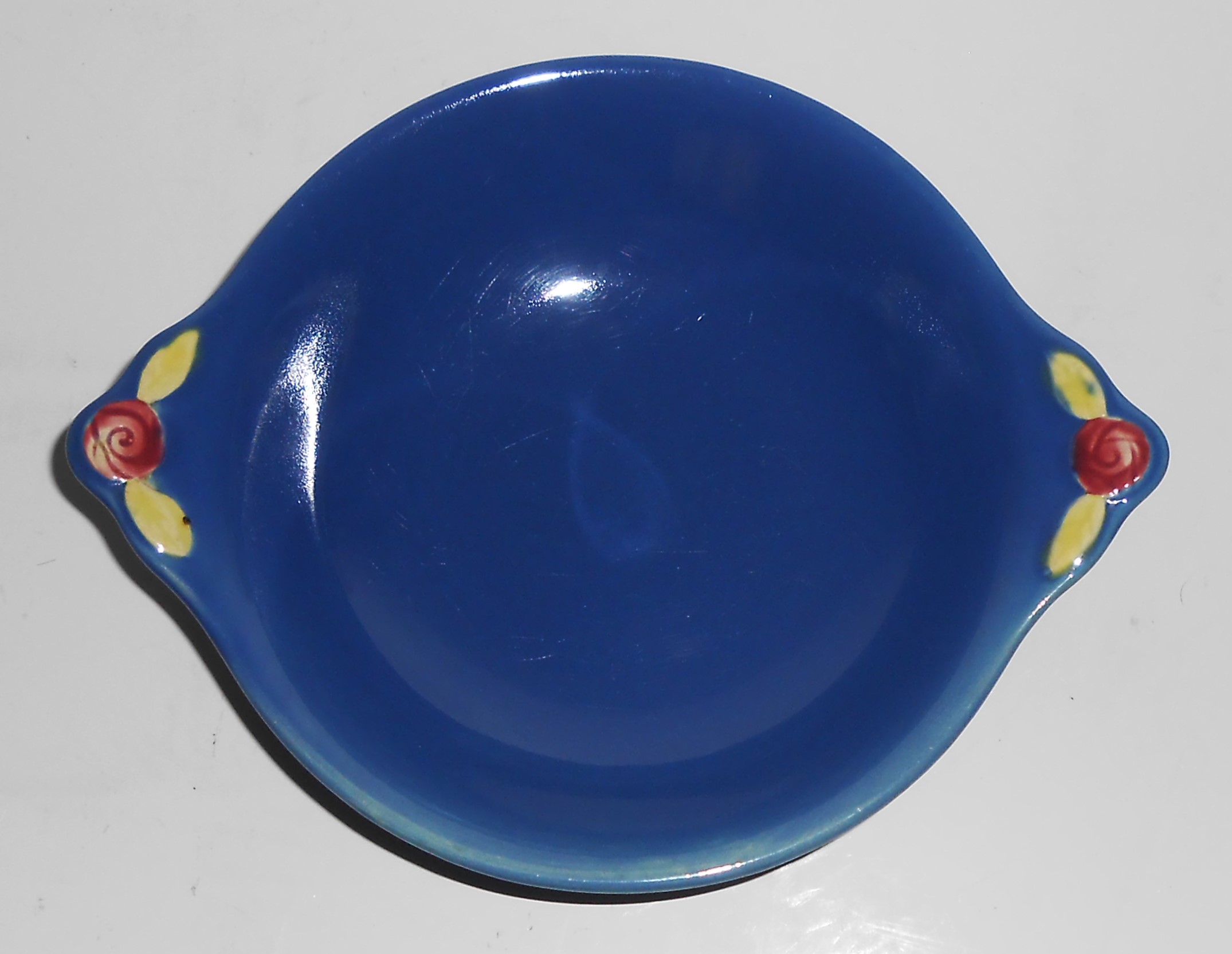 Coors Pottery Rosebud Blue Cereal/Oatmeal Bowl