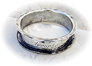 Sterling Silver Napkin Ring AS ISHallmarked