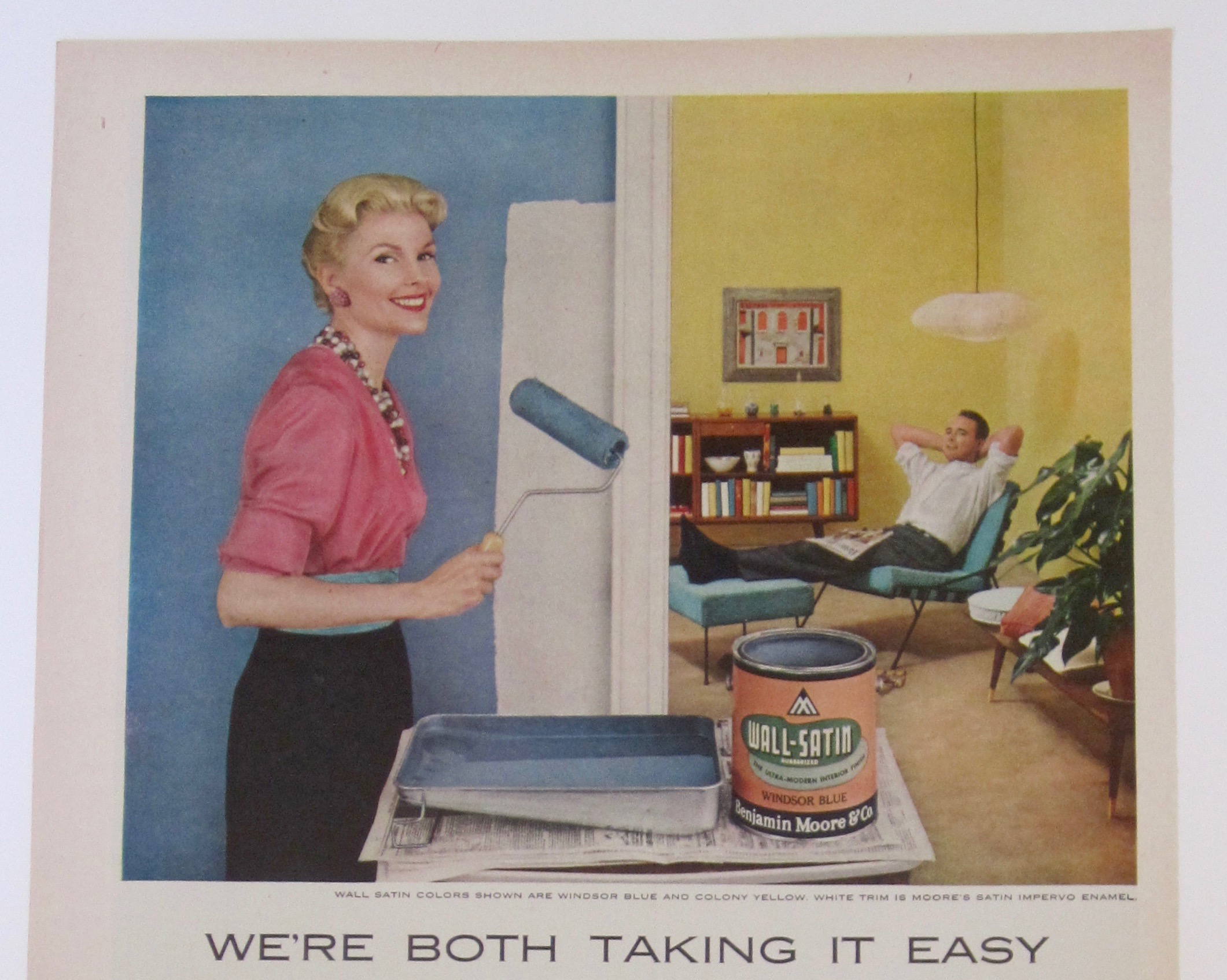 1955 Benjamin Moore Paints with Woman Painting