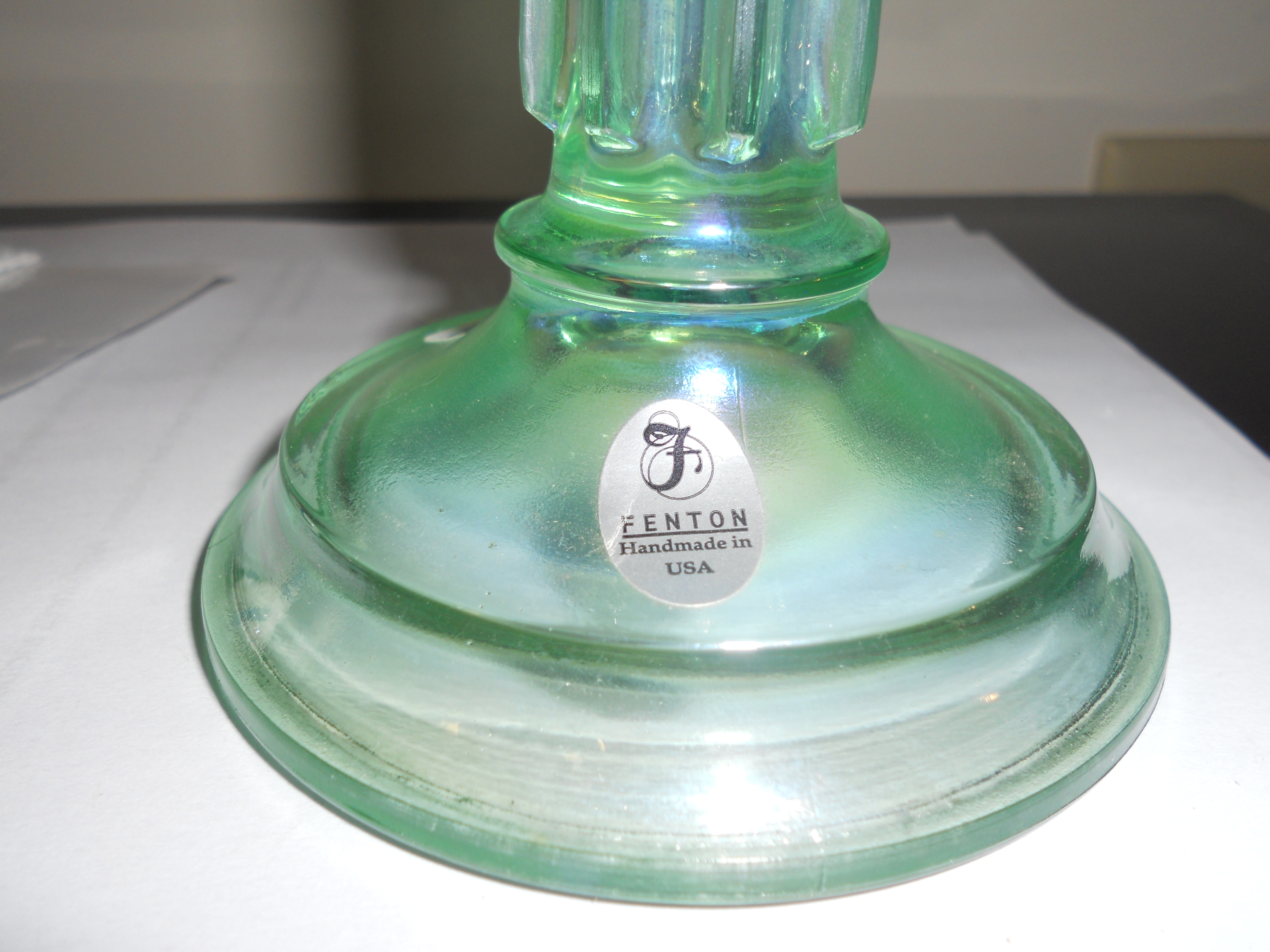 Fenton Art Glass Candle Holder