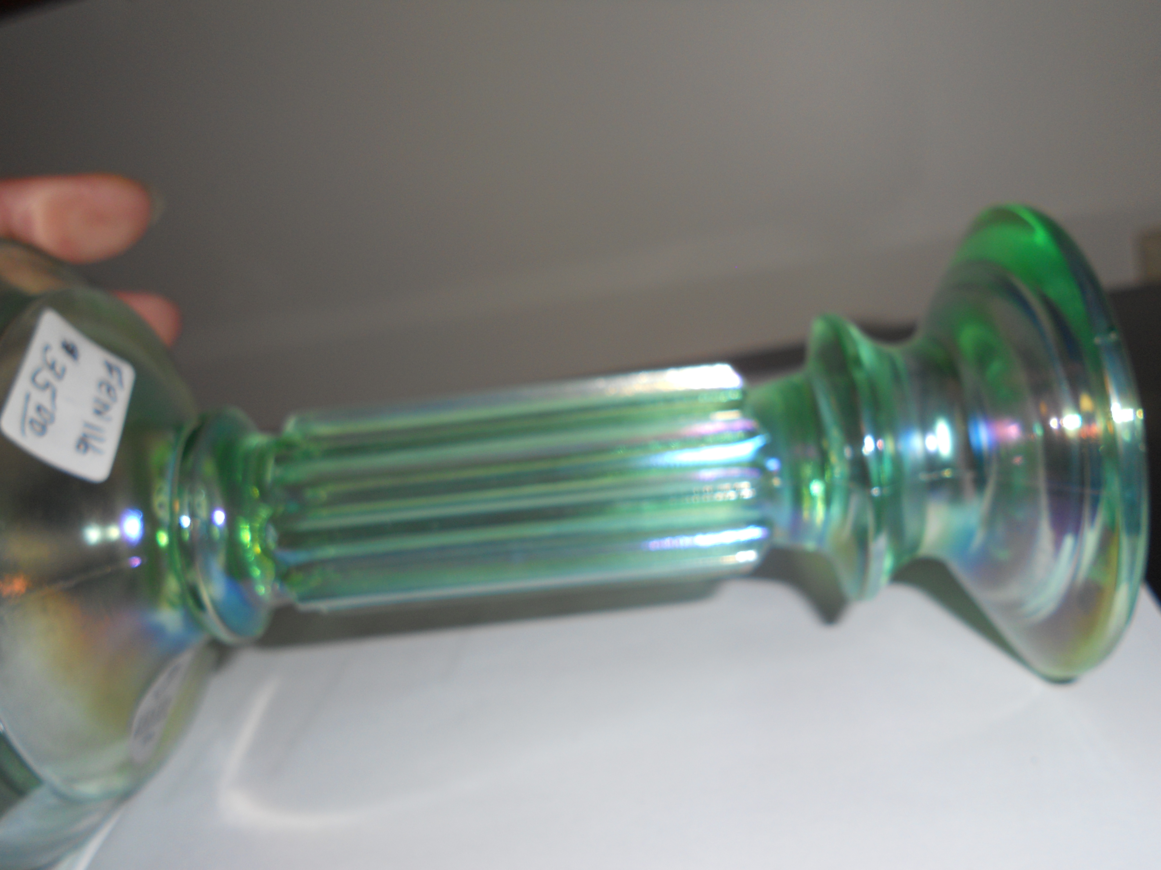 Fenton Art Glass Candle Holder