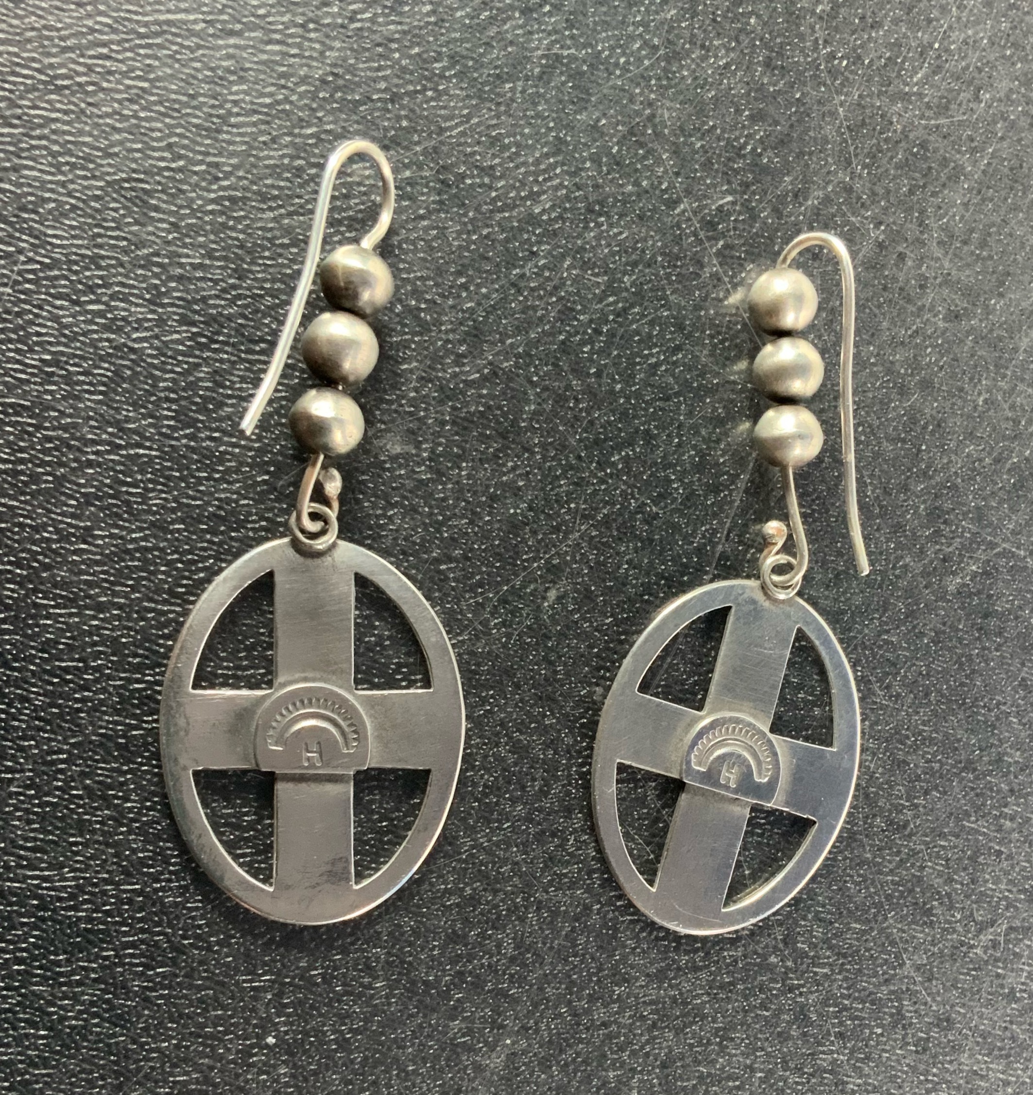 Dennis Hogan Santa Fe Sterling Silver Medicine Wheel Ea