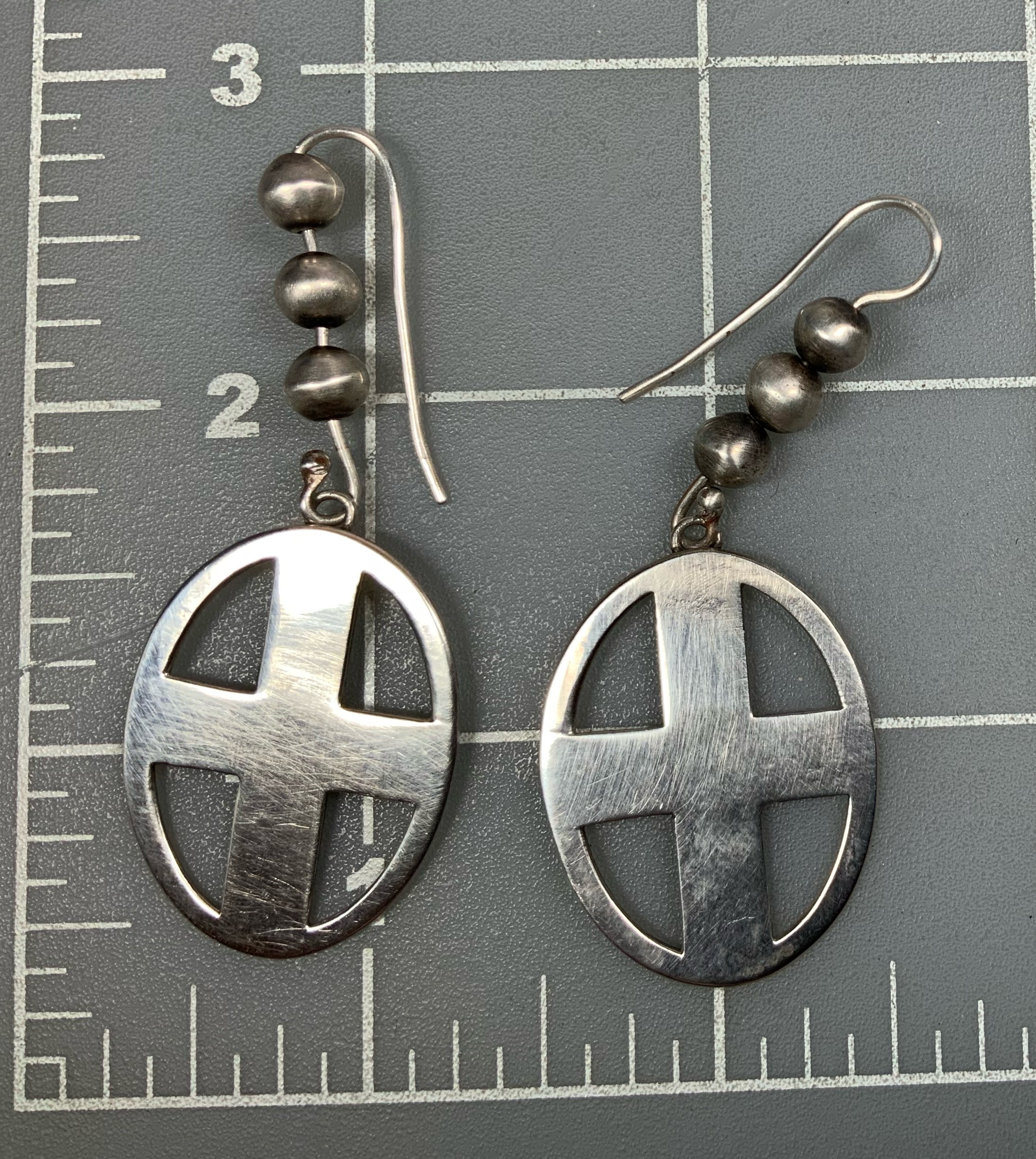 Dennis Hogan Santa Fe Sterling Silver Medicine Wheel Ea