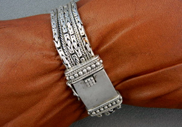 Silpada Sterling Silver 6 Strand Bracelet Push Clasp