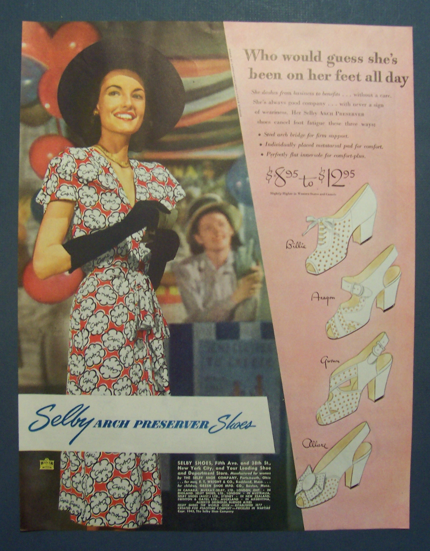 1945  Selby  Arch  Preserver  Shoes