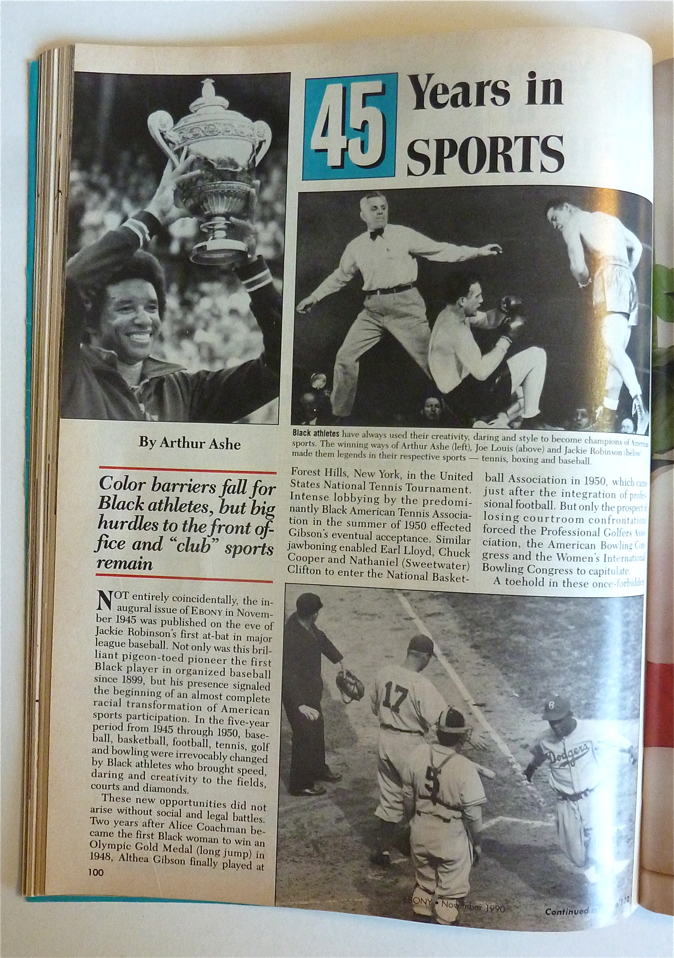 Ebony Magazine-November 1990-45 Years