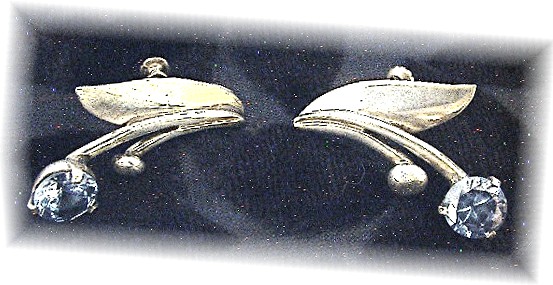 Miguel Melendez Sterling Silver Brooch and Earrings