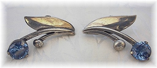 Miguel Melendez Sterling Silver Brooch and Earrings