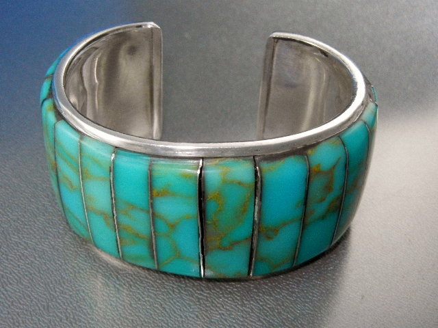 Native American Sterling Silver Turquoise J. Thompson
