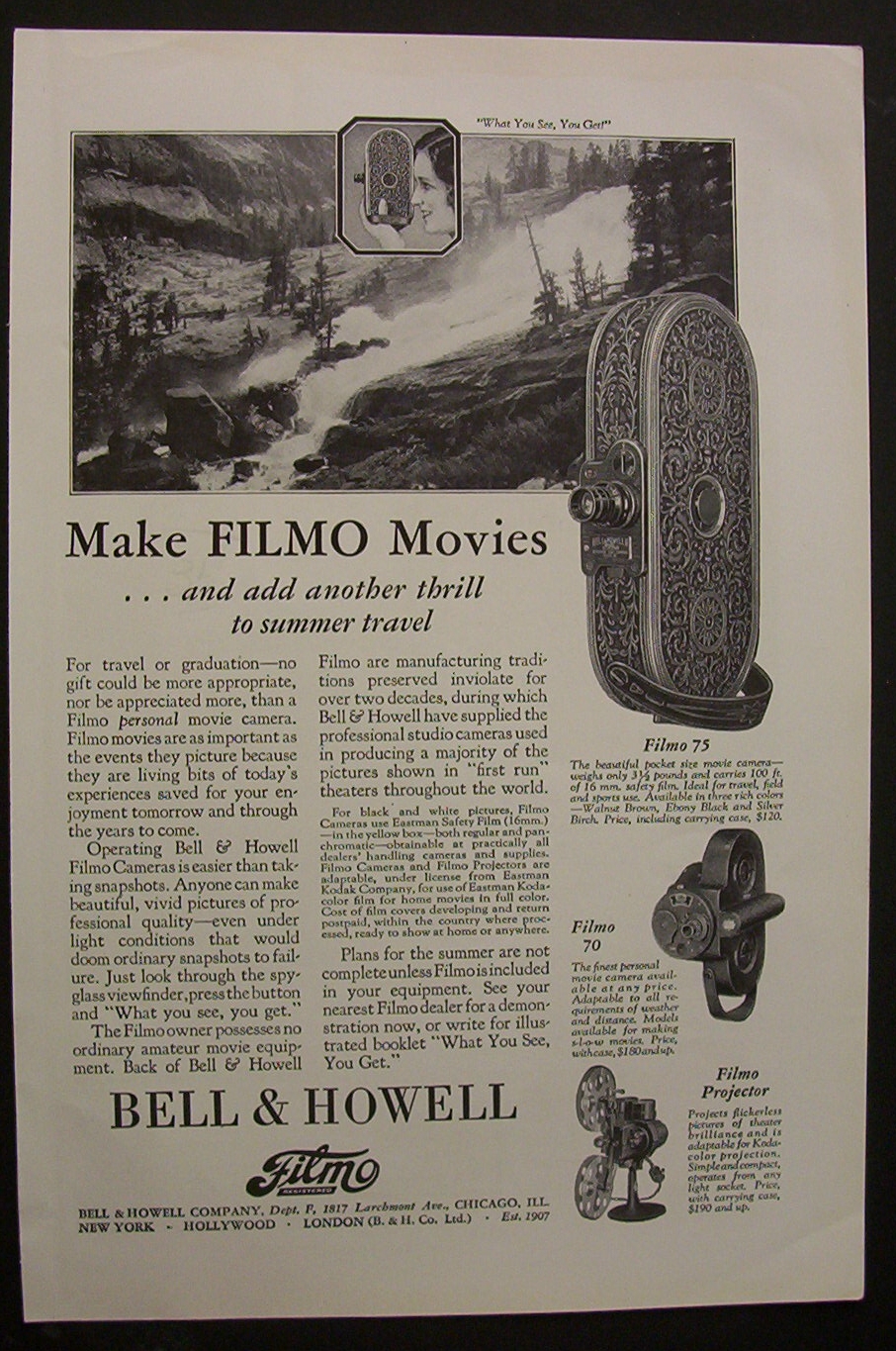 1929  Bell & Howell  Filmo