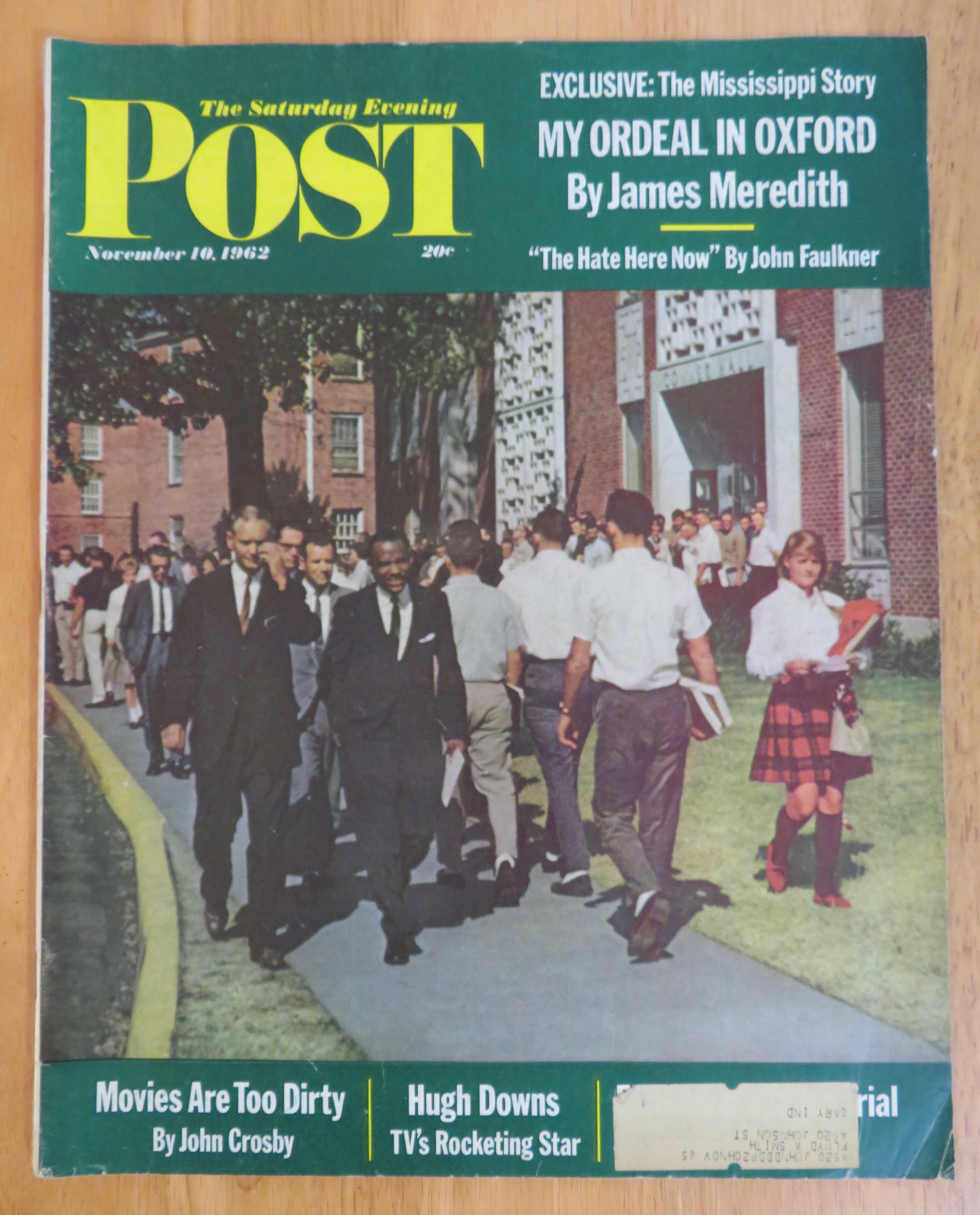 Saturday Evening Post Magazine November 10, 1962