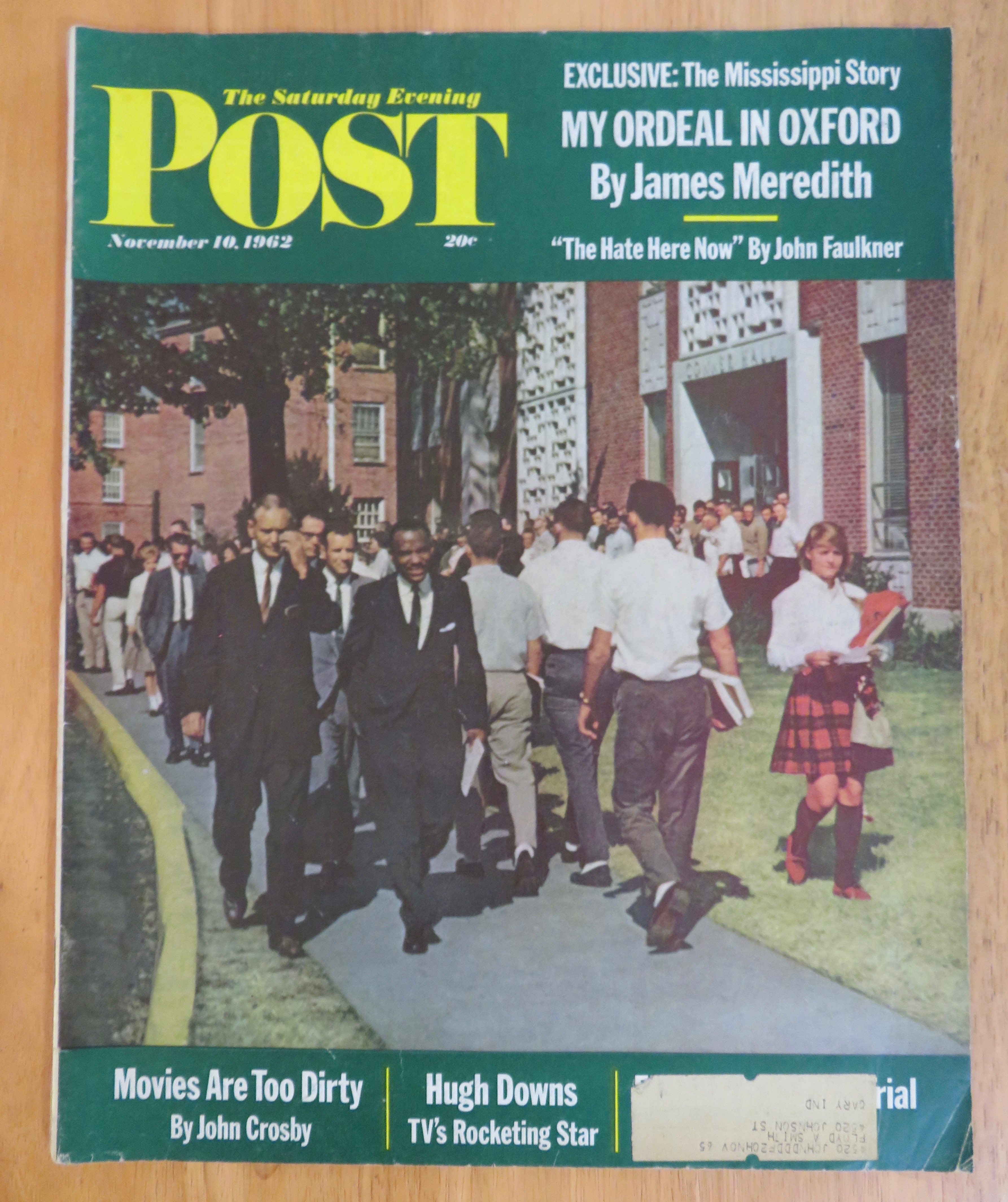 Saturday Evening Post Magazine November 10, 1962