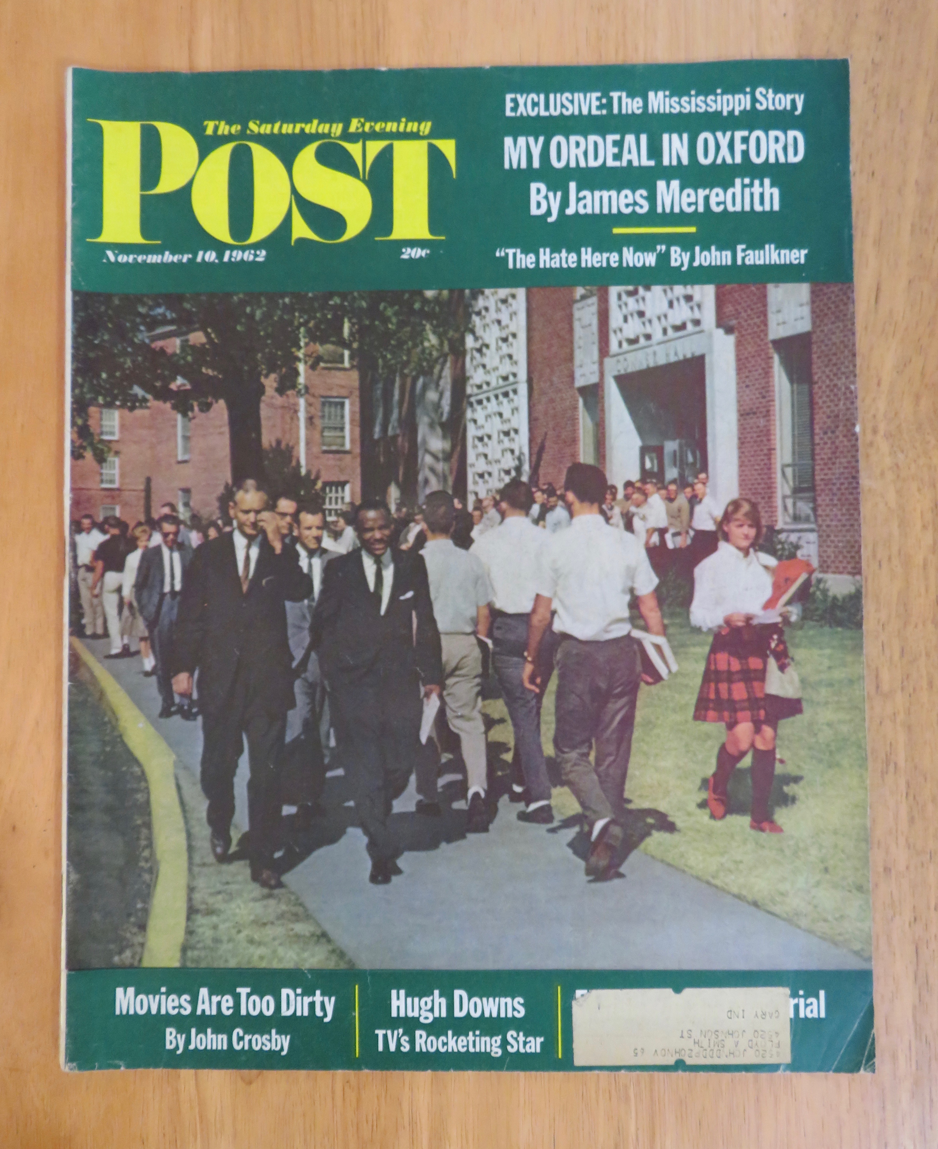 Saturday Evening Post Magazine November 10, 1962
